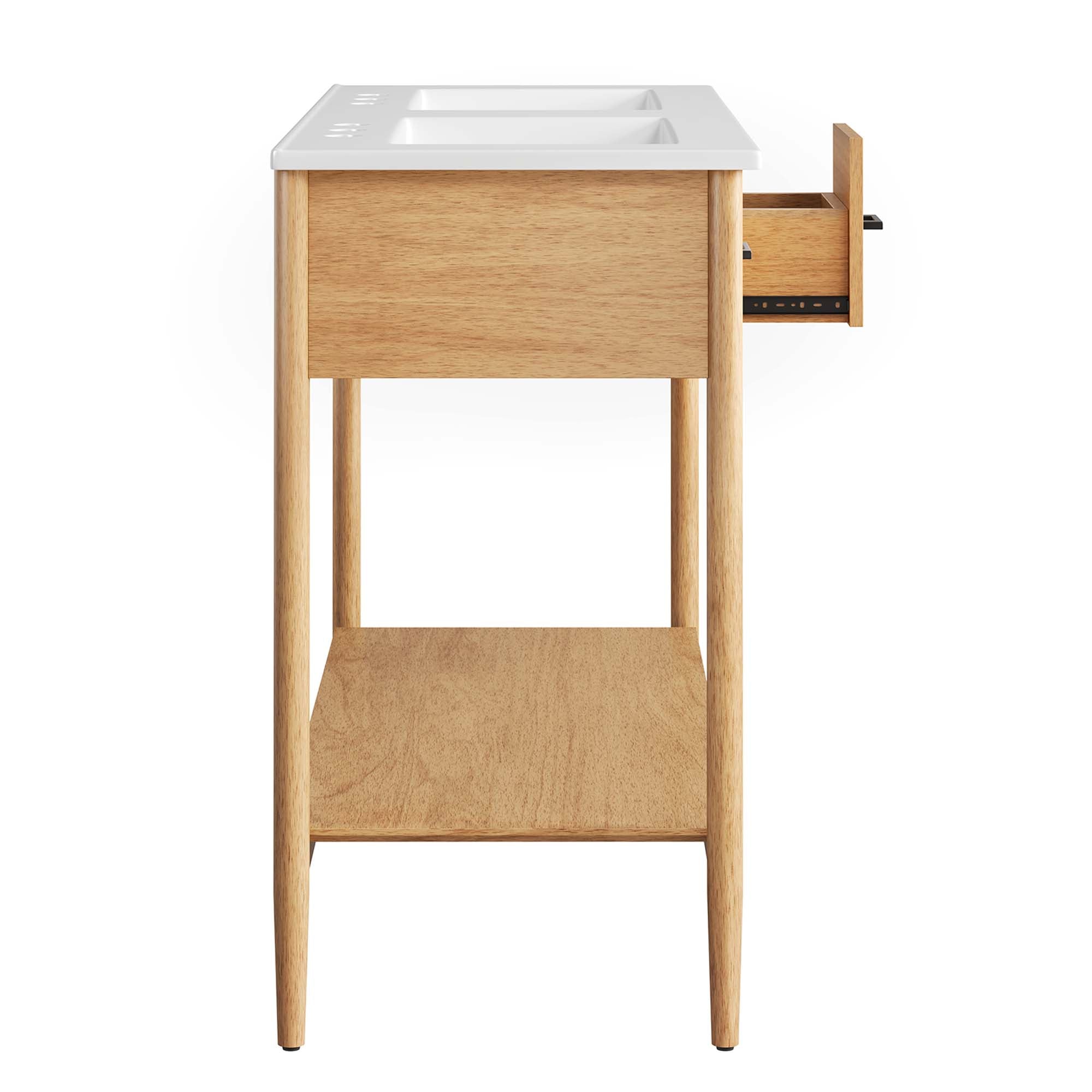 Zaire 48" Double Sink Bathroom Vanity by Modway - Best Buy Furniture