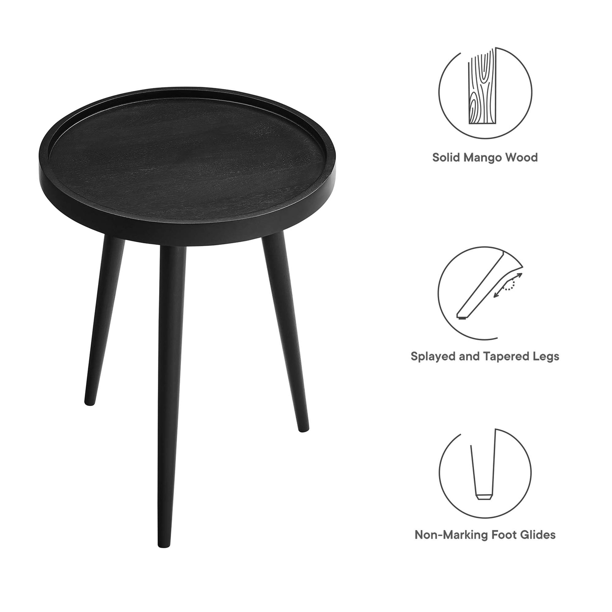 Chiro Round Wood Side Table by Modway - Best Buy Furniture
