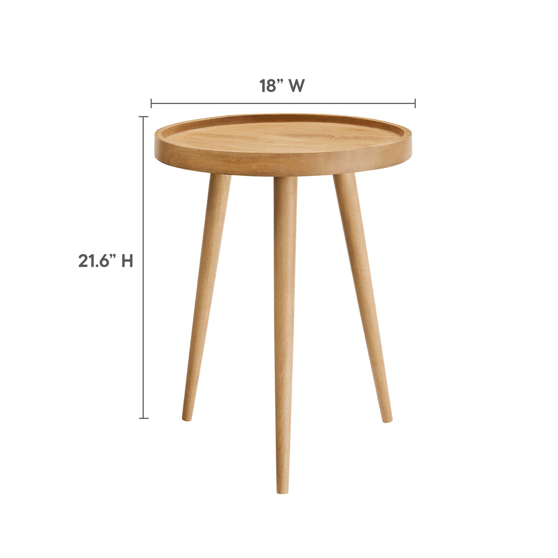 Chiro Round Wood Side Table by Modway - Best Buy Furniture