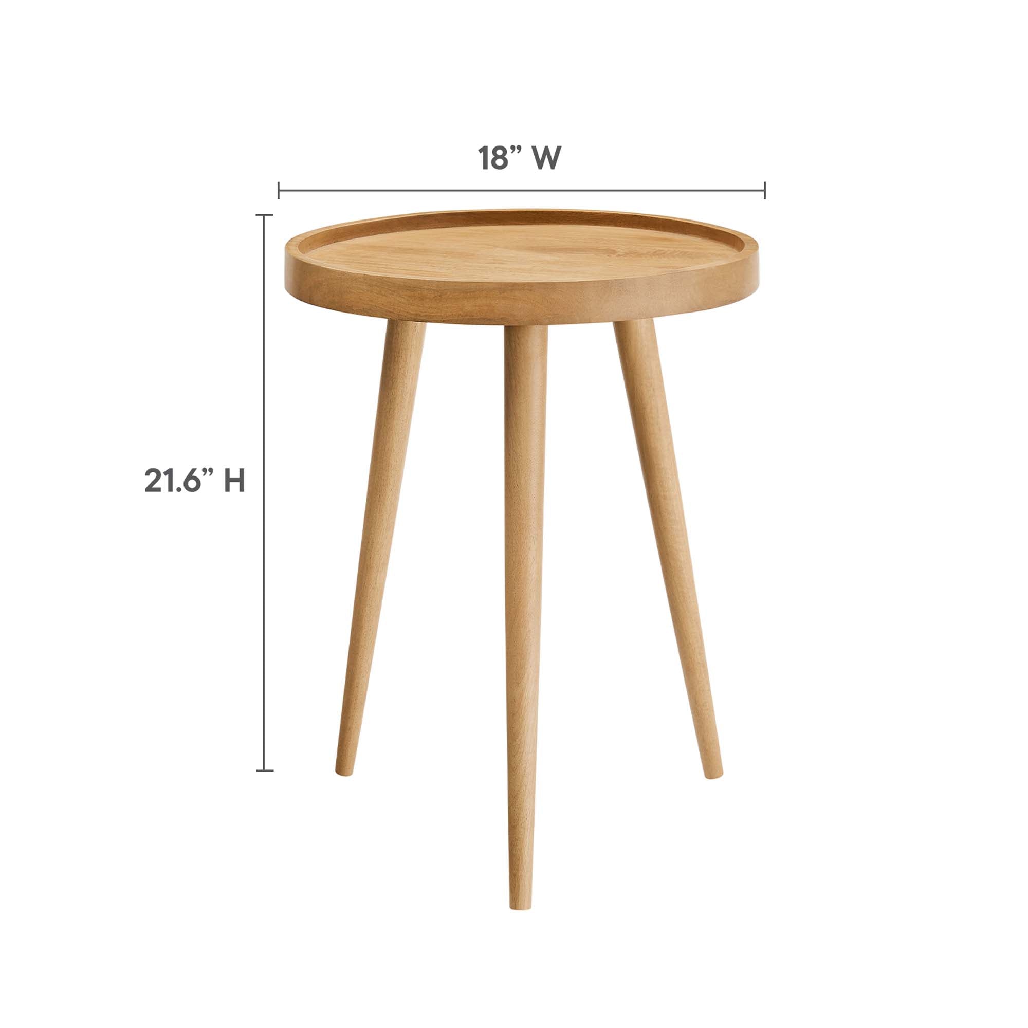 Chiro Round Wood Side Table by Modway - Best Buy Furniture