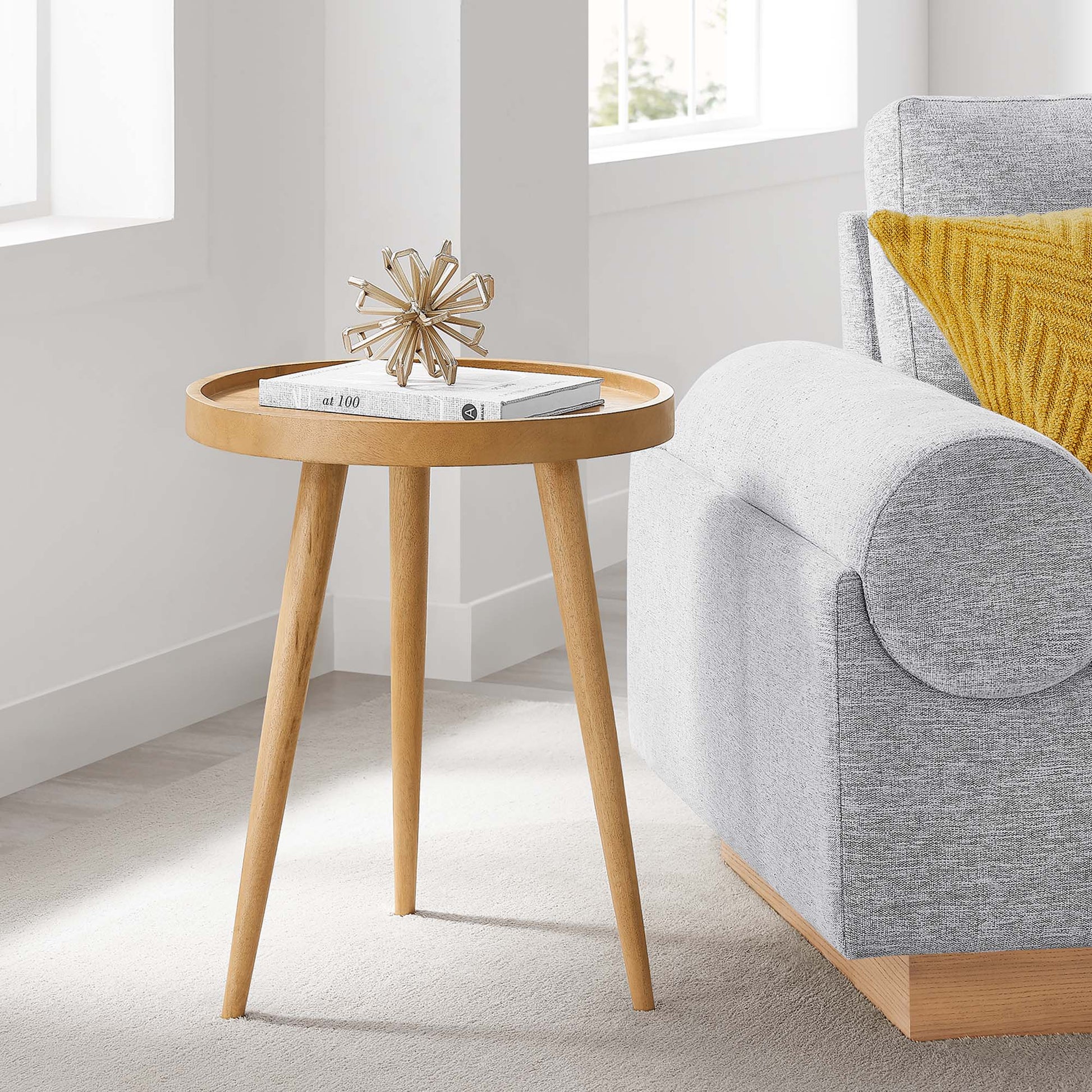 Chiro Round Wood Side Table by Modway - Best Buy Furniture