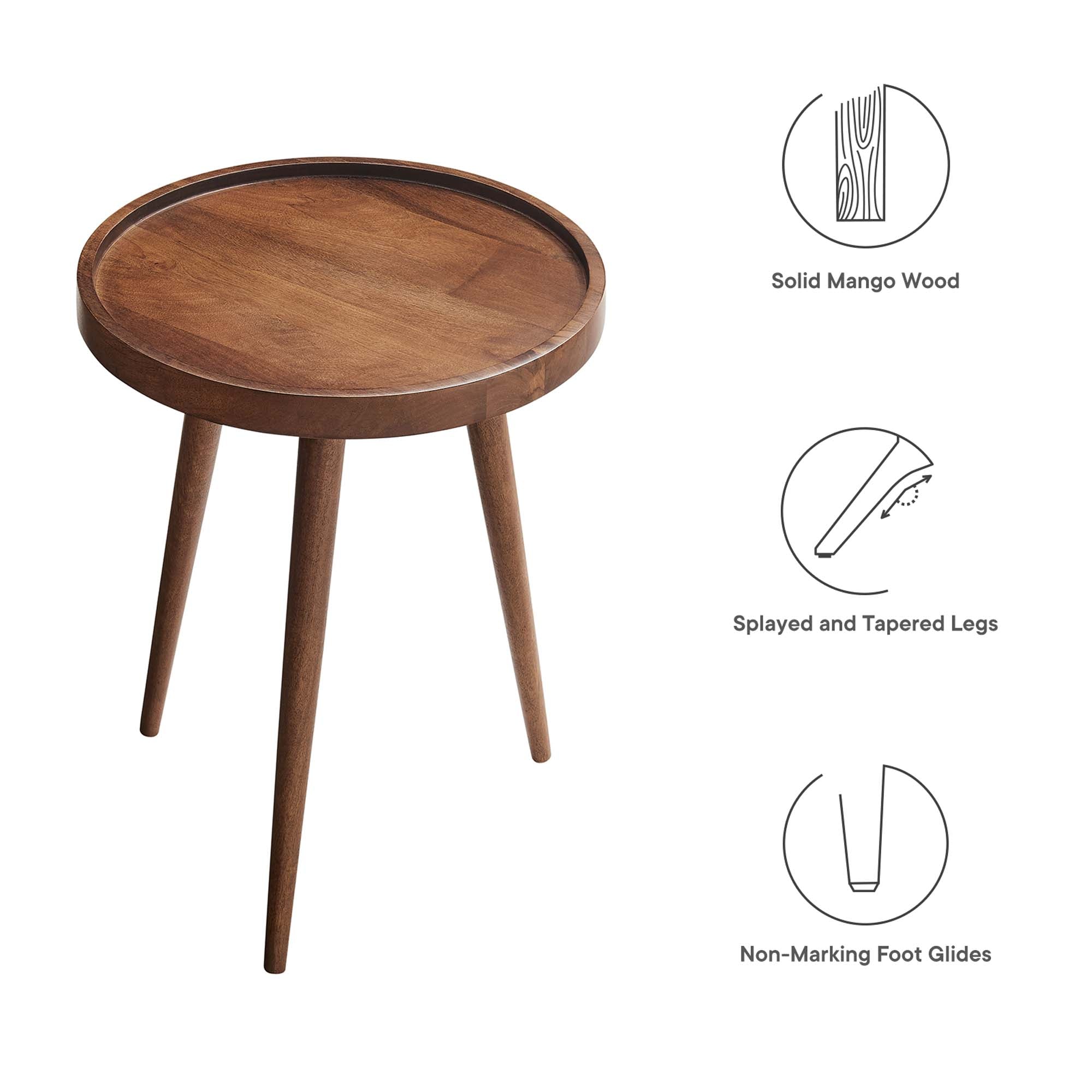 Chiro Round Wood Side Table by Modway - Best Buy Furniture