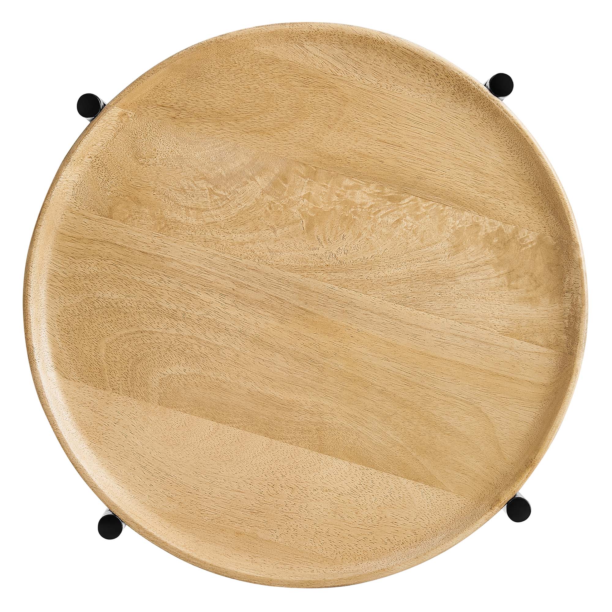 Xilo Round Wood and Metal Side Table by Modway - Best Buy Furniture