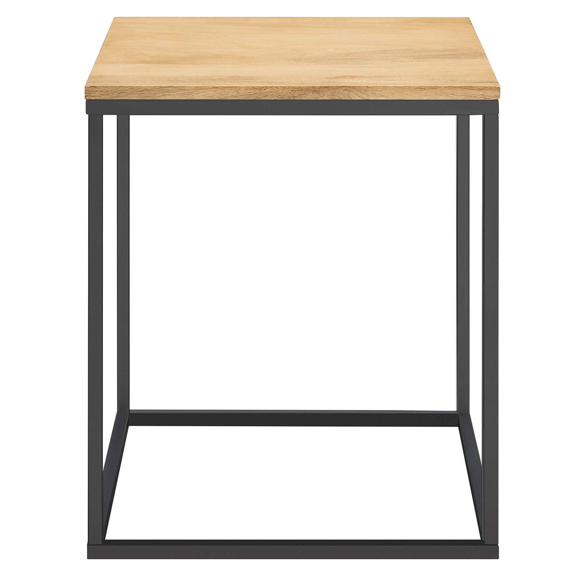 Zora Square Wood and Metal Side Table by Modway - Best Buy Furniture