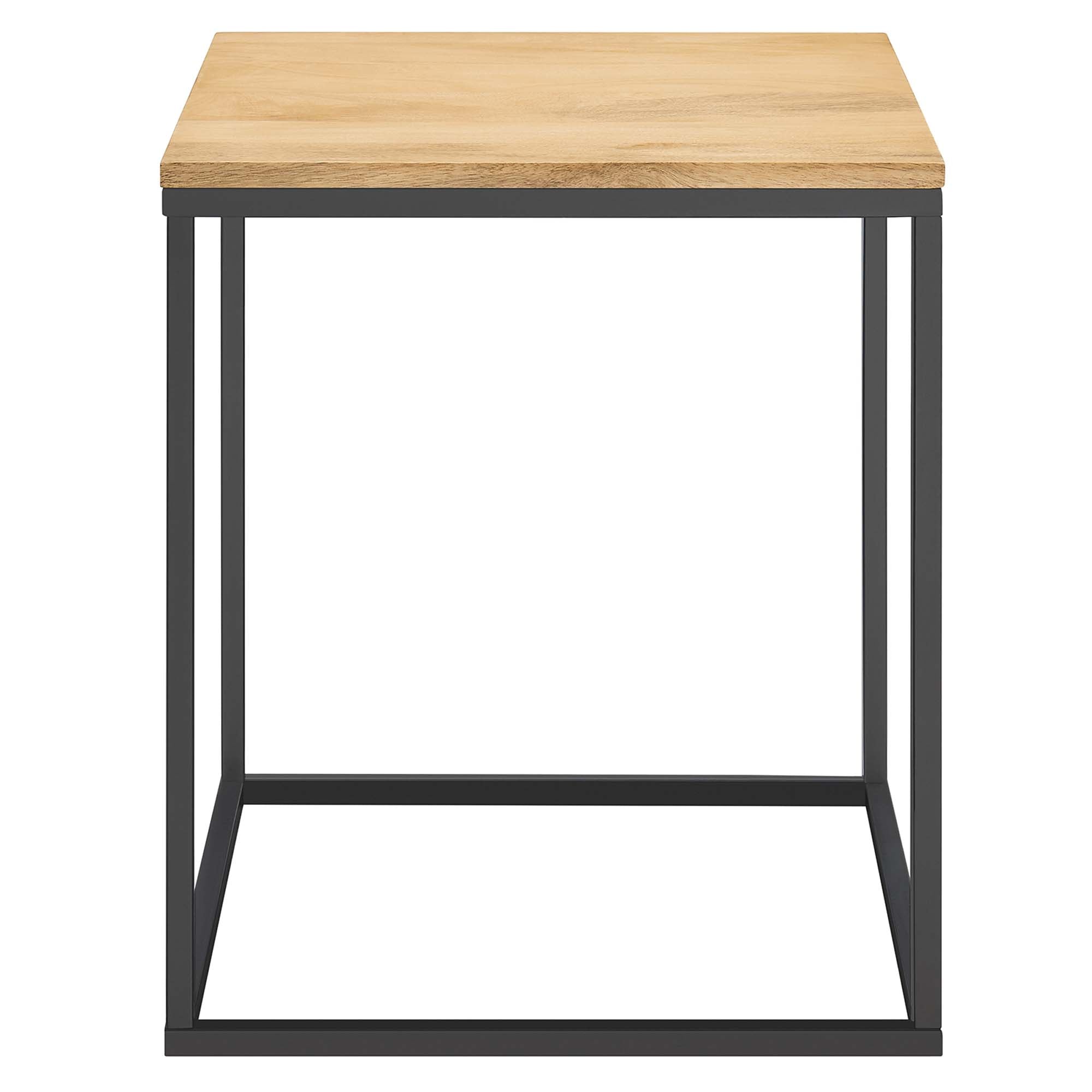 Zora Square Wood and Metal Side Table by Modway - Best Buy Furniture