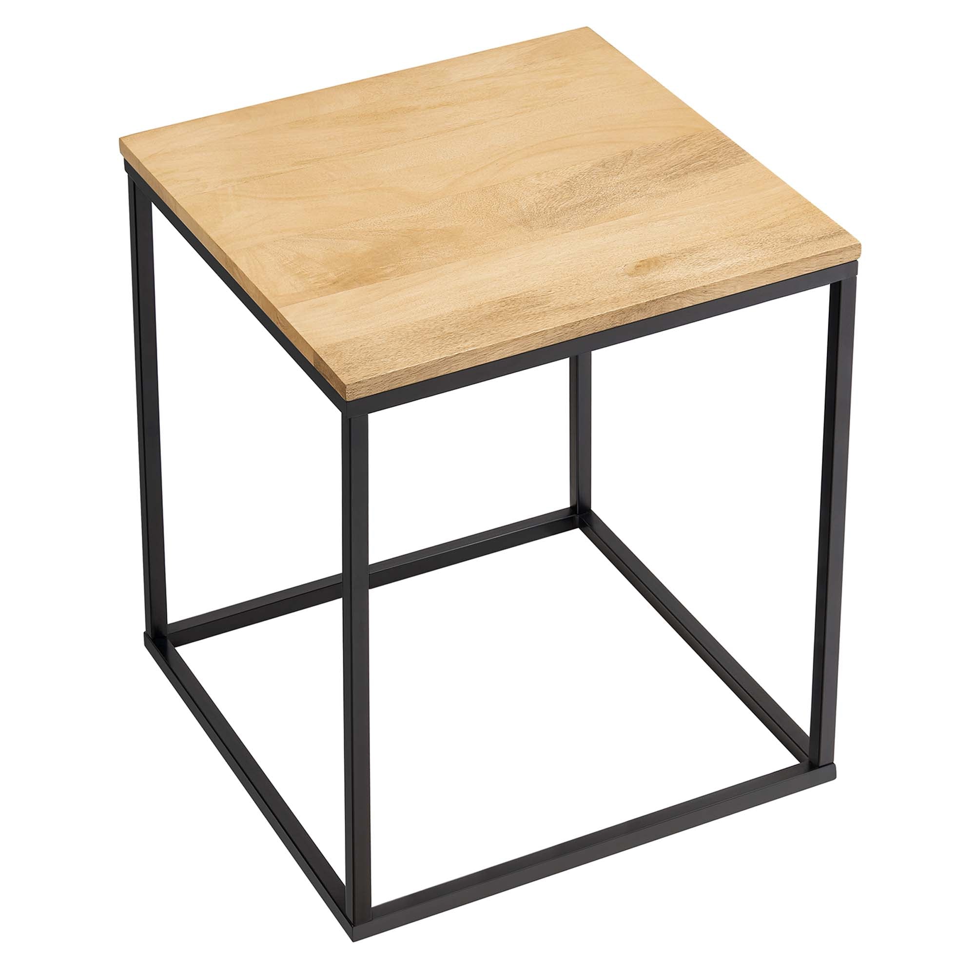 Zora Square Wood and Metal Side Table by Modway - Best Buy Furniture