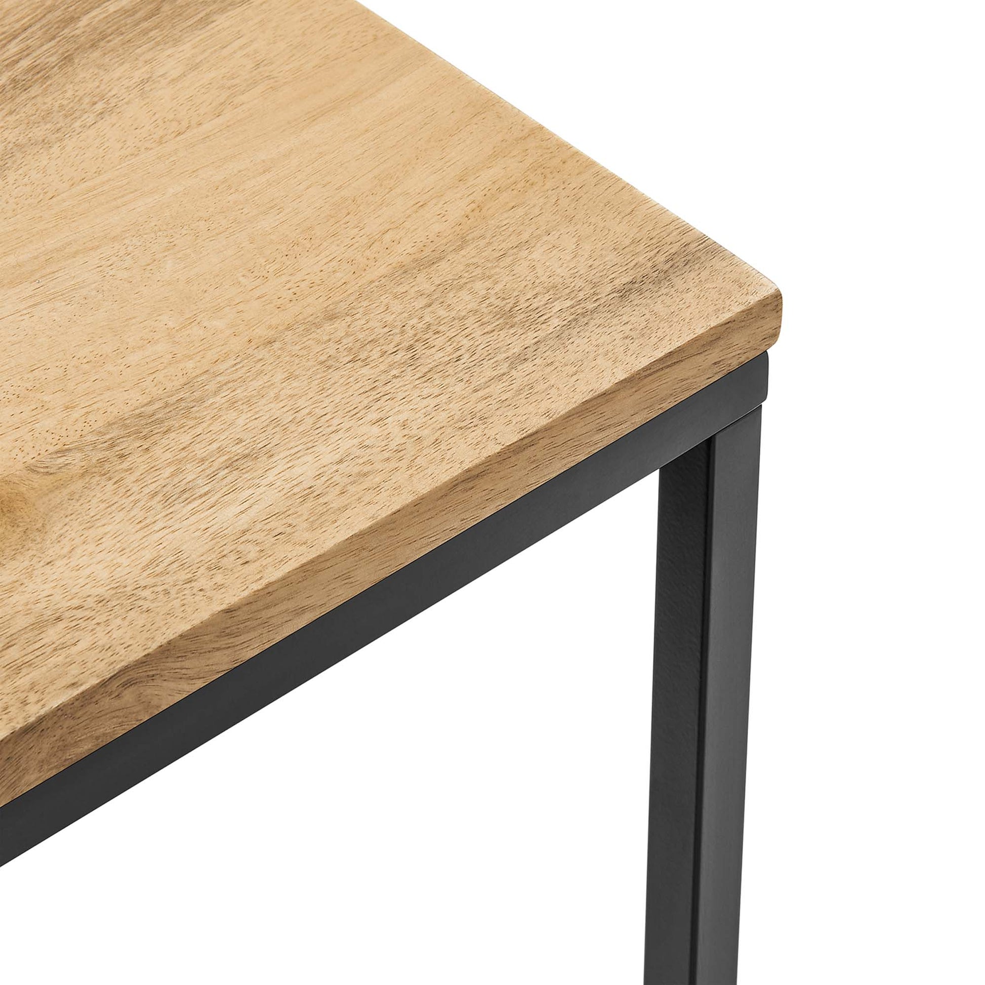Zora Square Wood and Metal Side Table by Modway - Best Buy Furniture