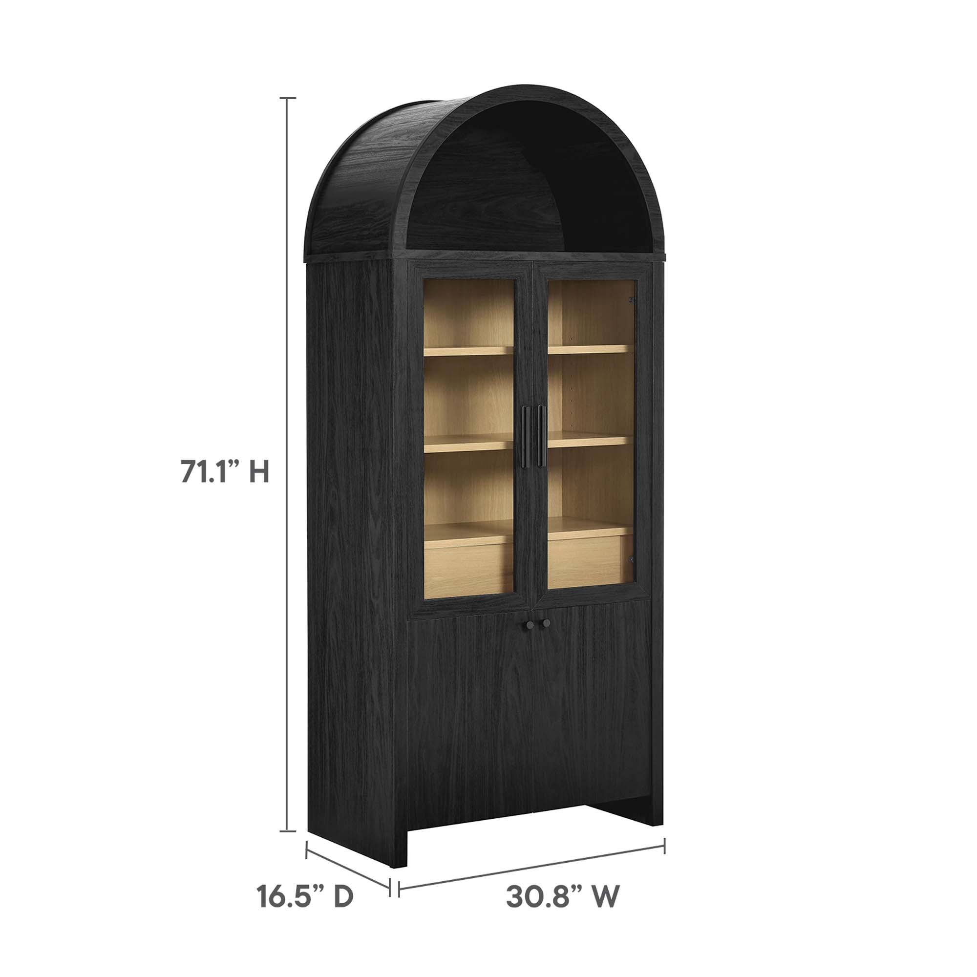 Evie Arched Tall Display Cabinet by Modway - Best Buy Furniture