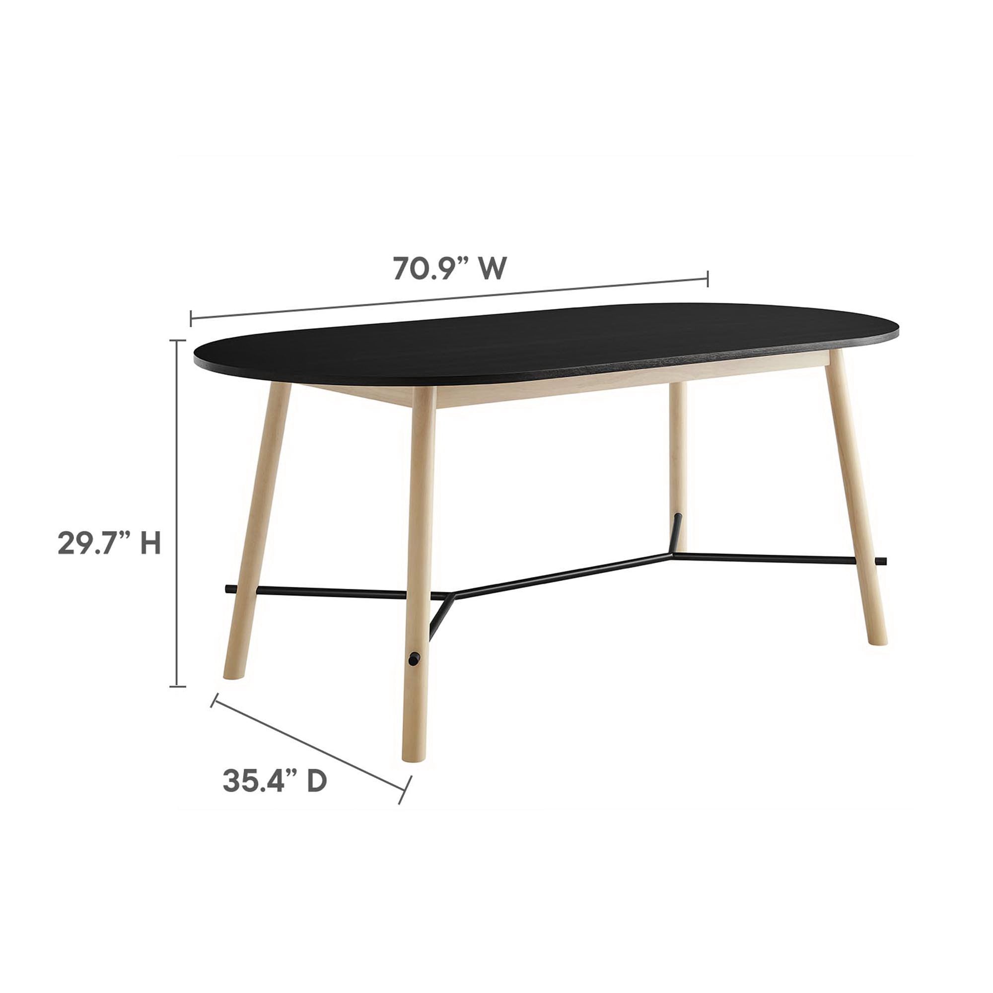 Infuse 71" Wood Grain Dining Table by Modway - Best Buy Furniture