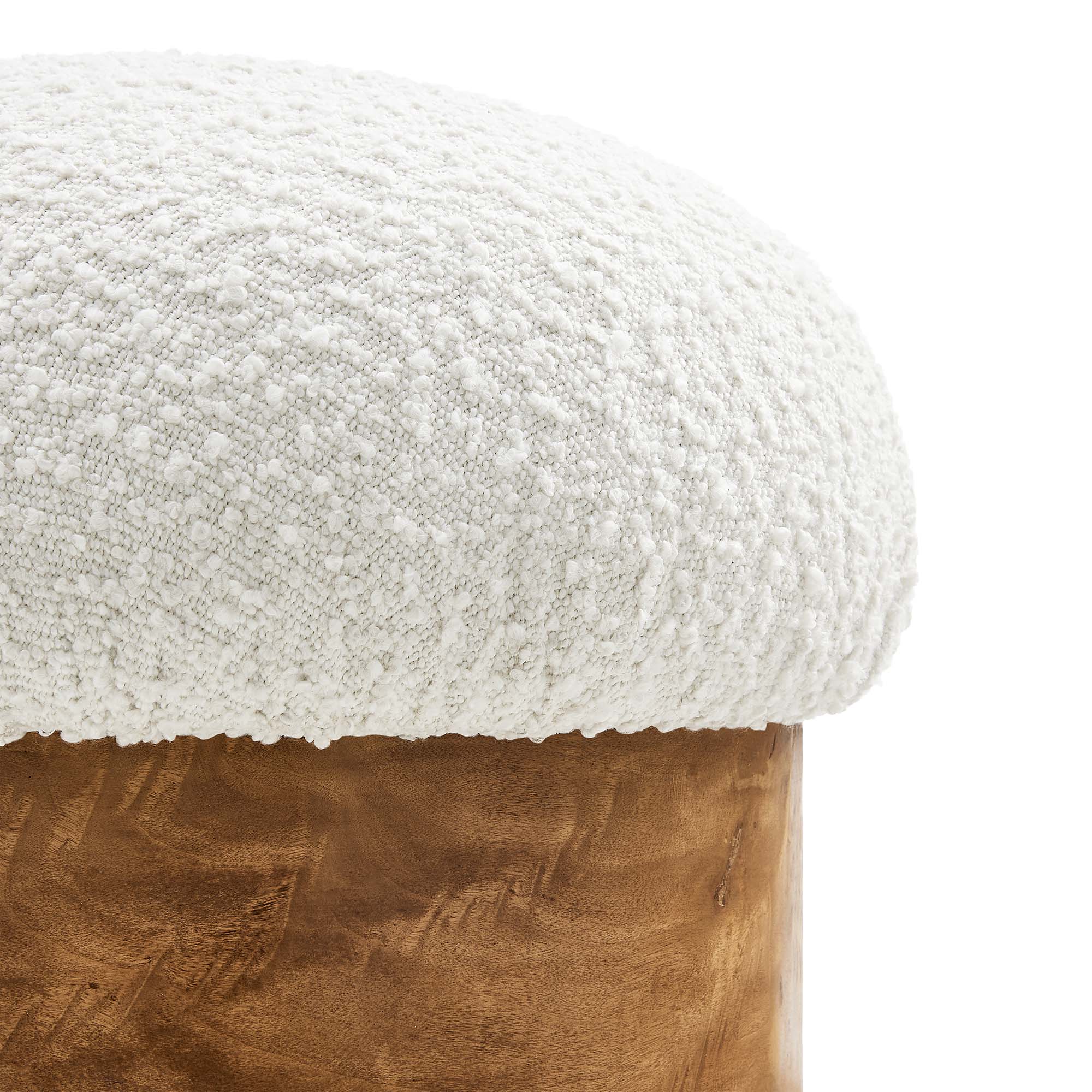 Breeze Boucle Upholstered Ottoman by Modway - Best Buy Furniture