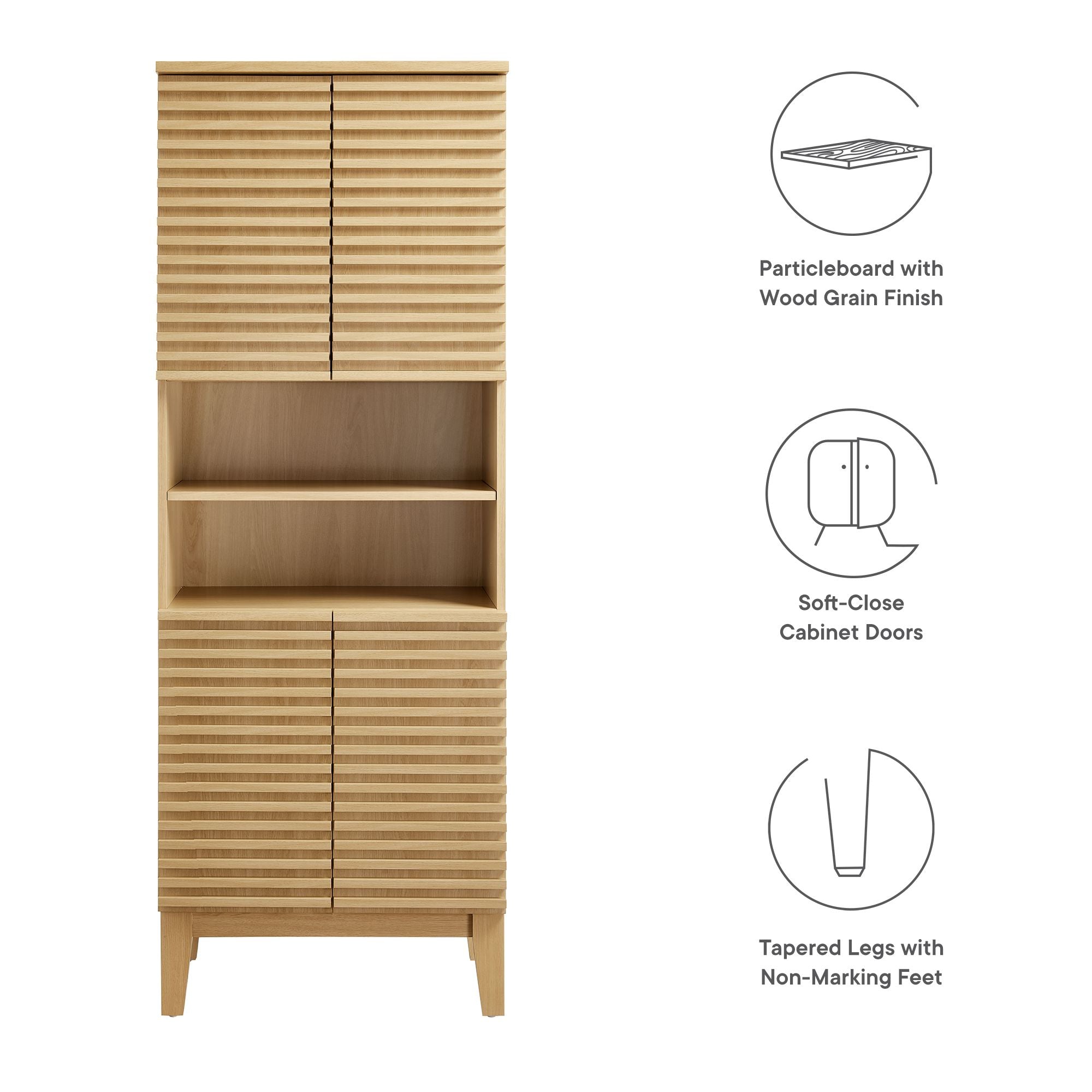 Render Tall Bathroom Storage Cabinet by Modway - Best Buy Furniture