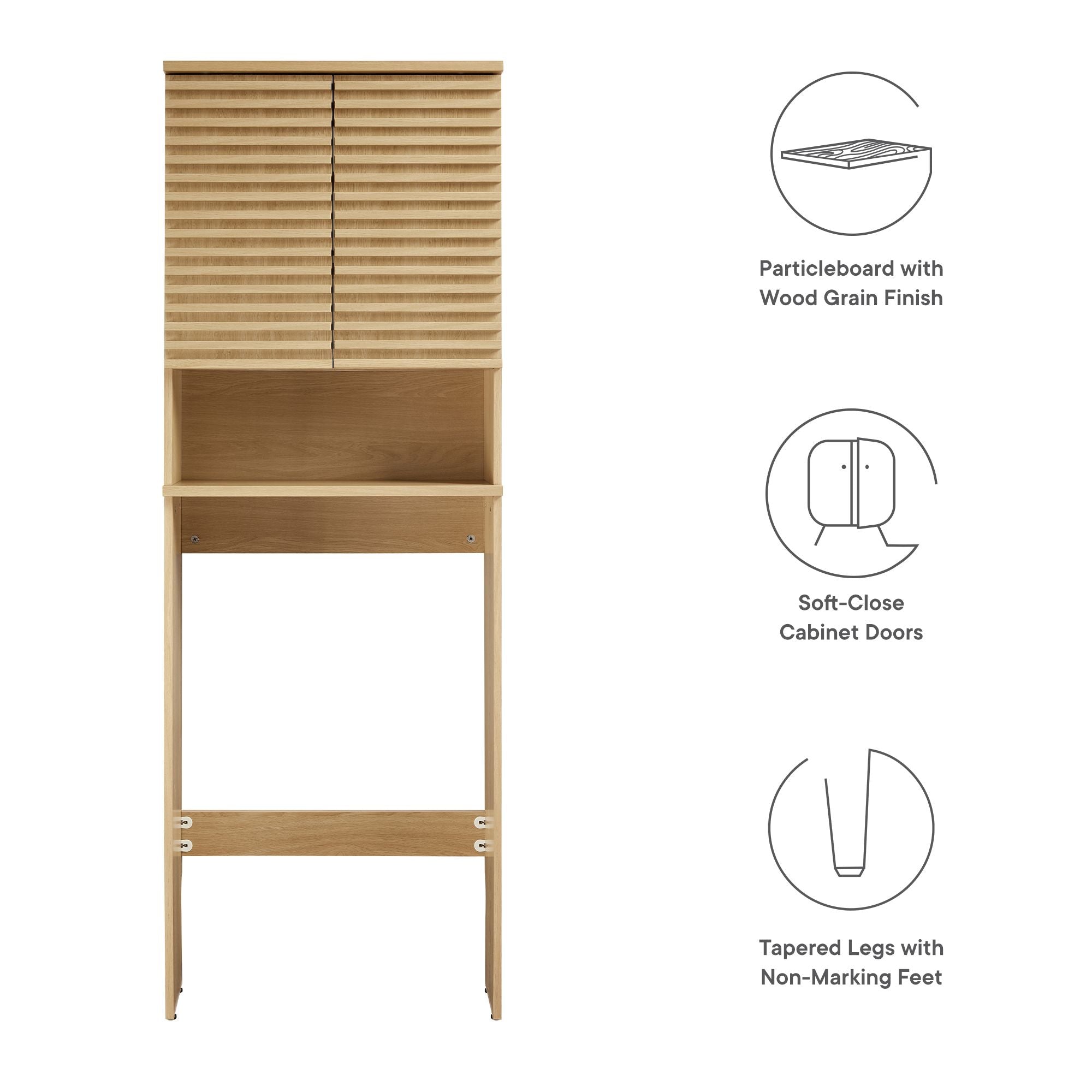 Render Over the Toilet Bathroom Storage Cabinet by Modway - Best Buy Furniture