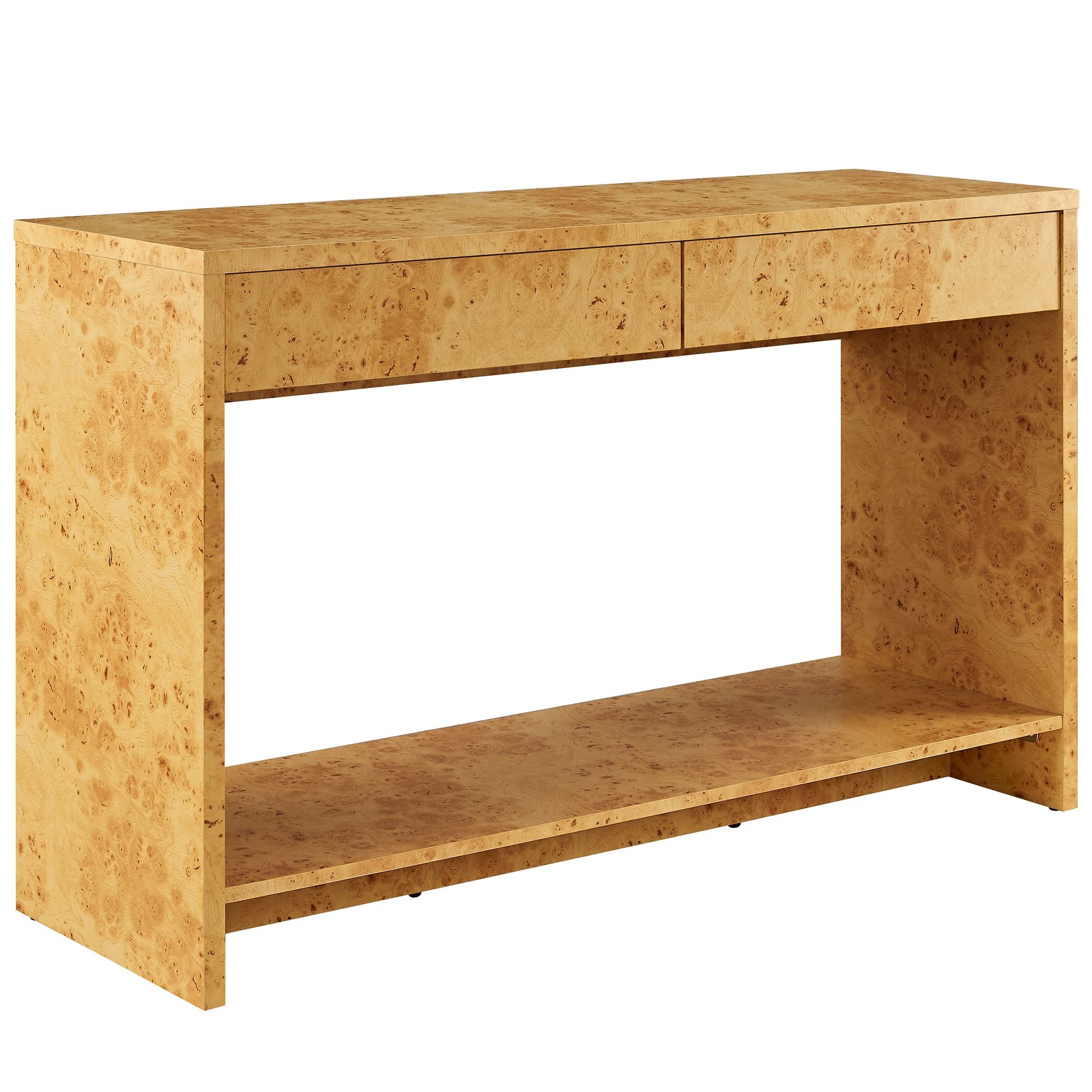 Hudson 2-Drawer Burl Wood Console Table by Modway - Best Buy Furniture