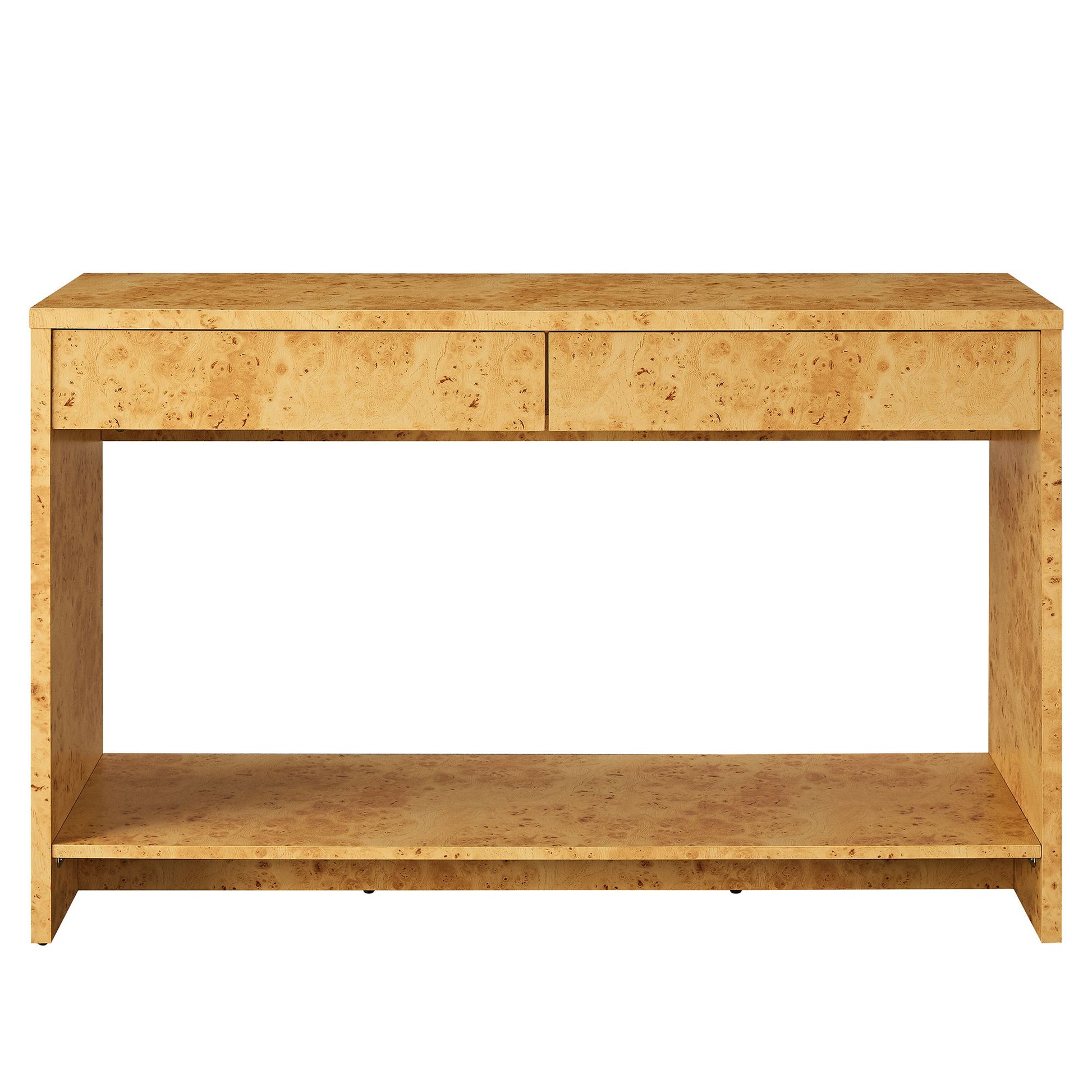 Hudson 2-Drawer Burl Wood Console Table by Modway - Best Buy Furniture
