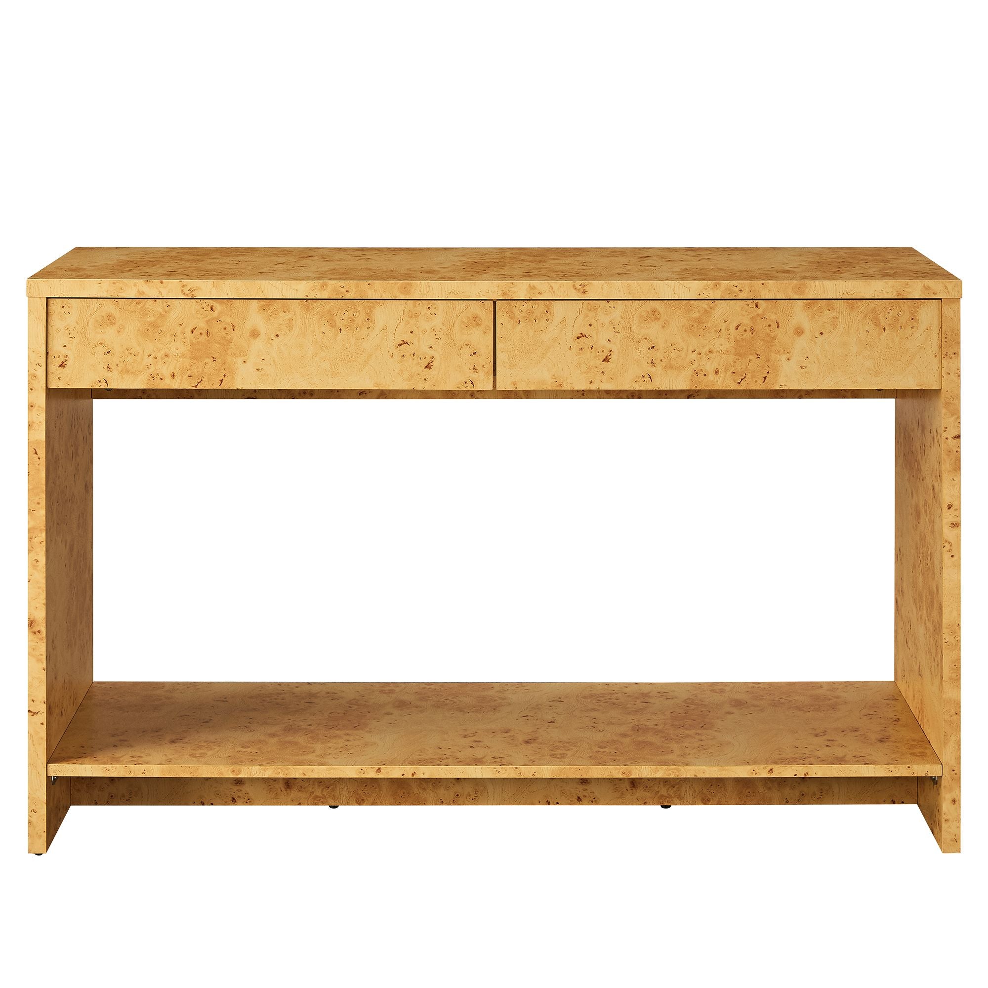 Hudson 2-Drawer Burl Wood Console Table by Modway - Best Buy Furniture