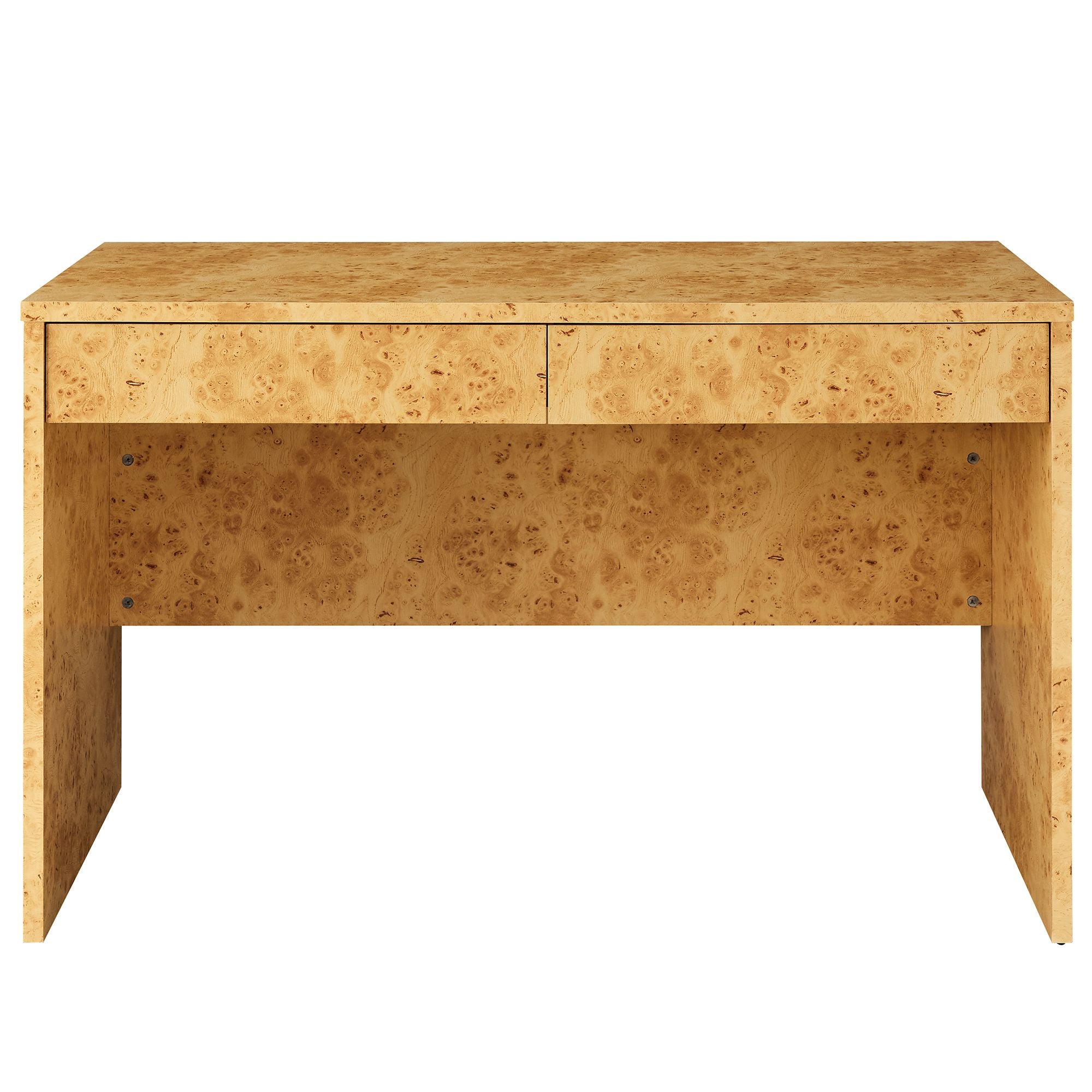 Hudson 2-Drawer Burl Wood Desk by Modway - Best Buy Furniture