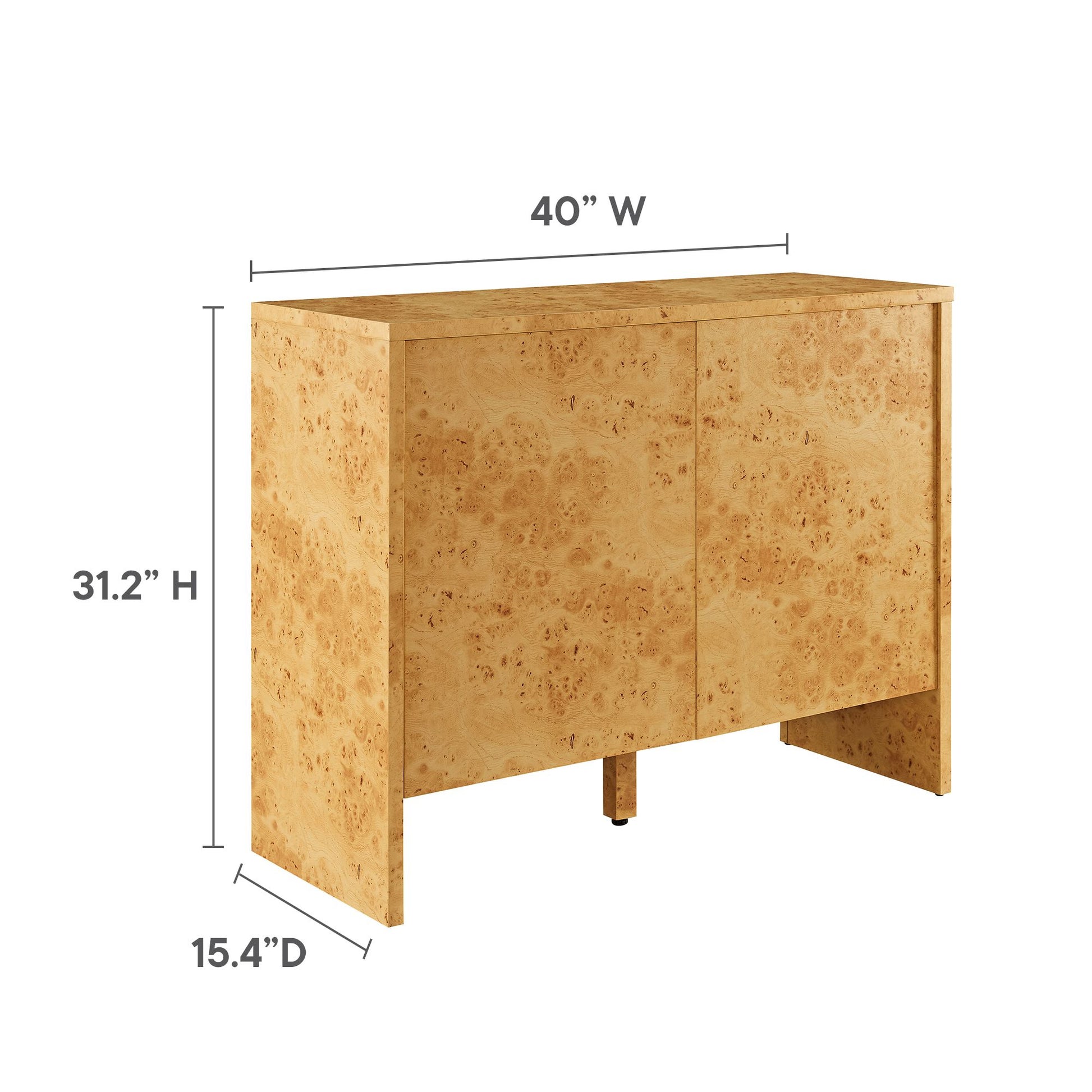 Hudson 40" Burl Wood Sideboard by Modway - Best Buy Furniture