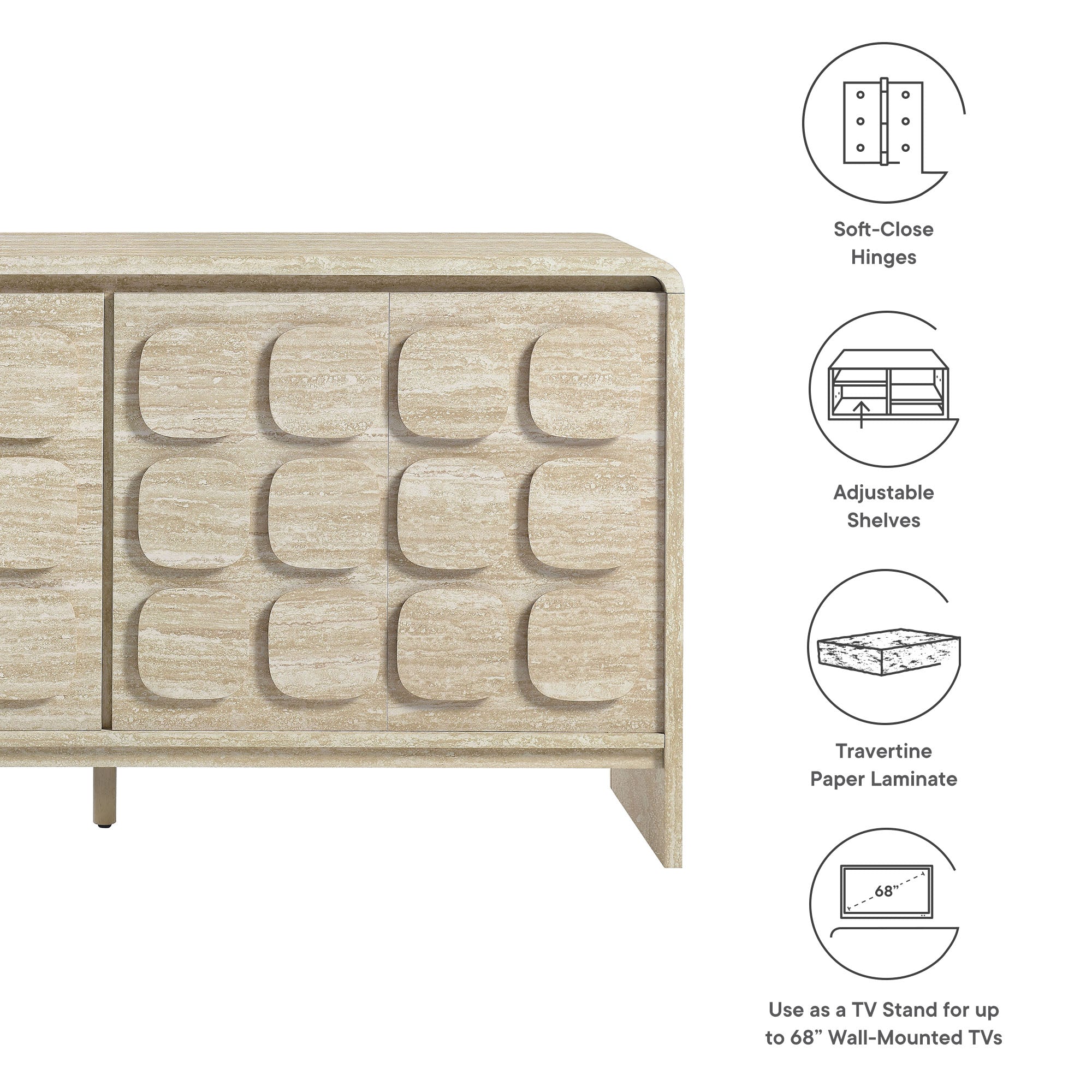 Toscana 61" Sideboard by Modway - Best Buy Furniture