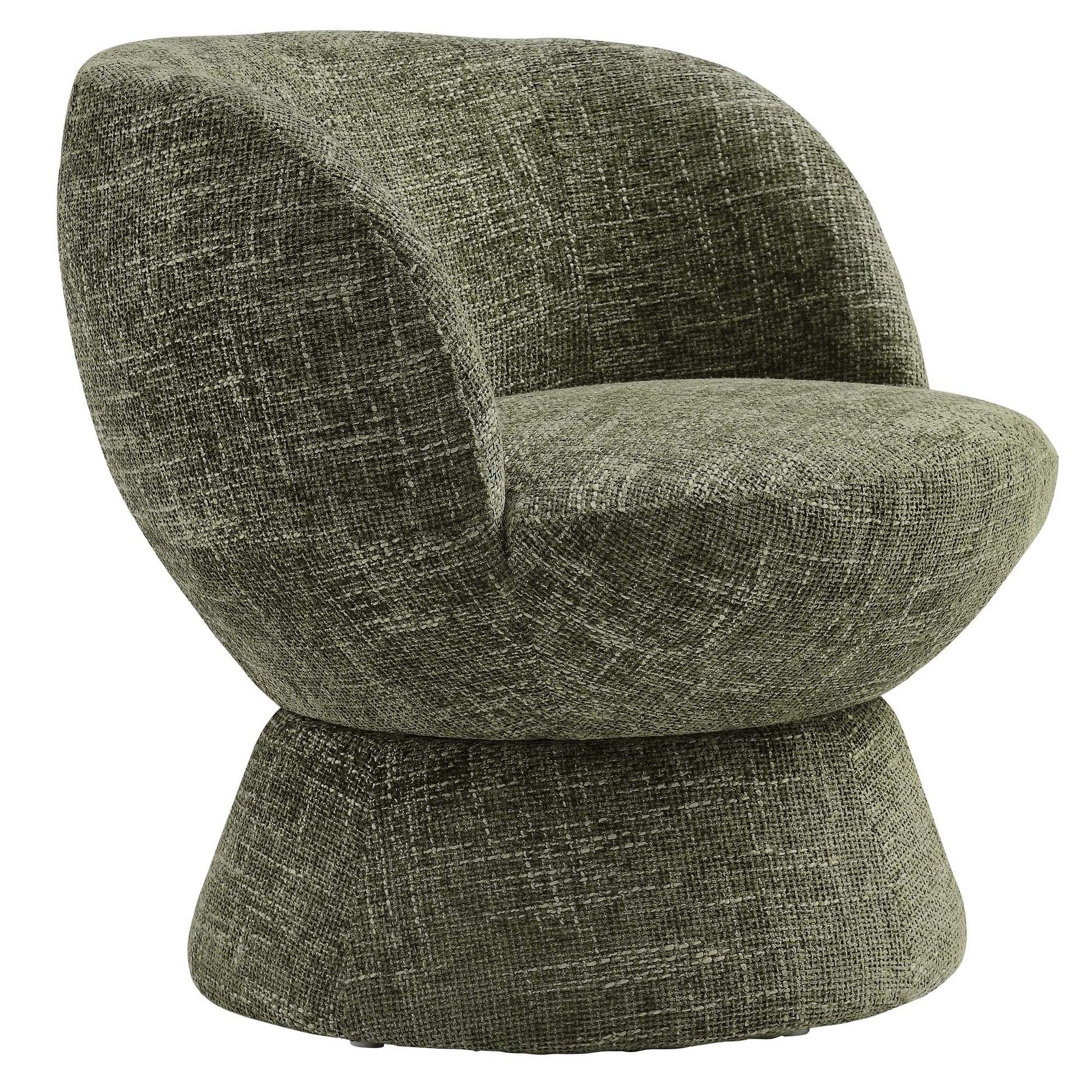 Vesta Chenille Fabric Upholstered Swivel Chair by Modway - Best Buy Furniture