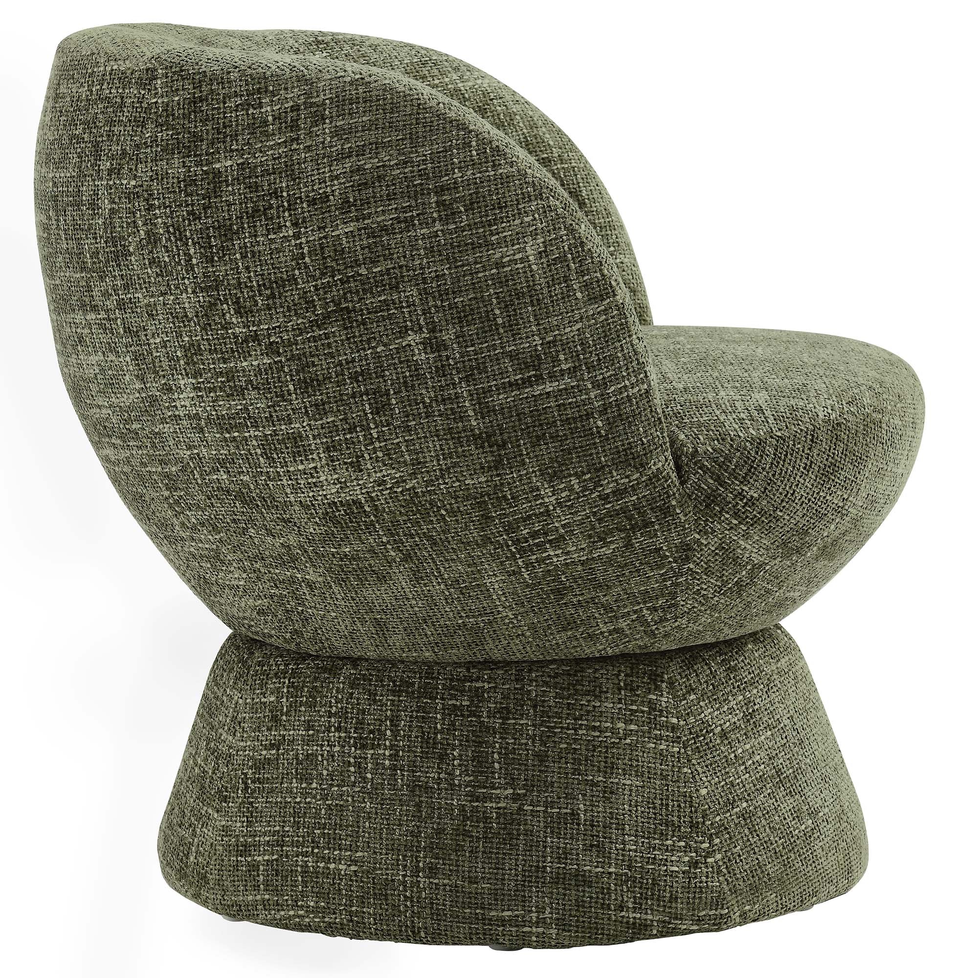 Vesta Chenille Fabric Upholstered Swivel Chair by Modway - Best Buy Furniture