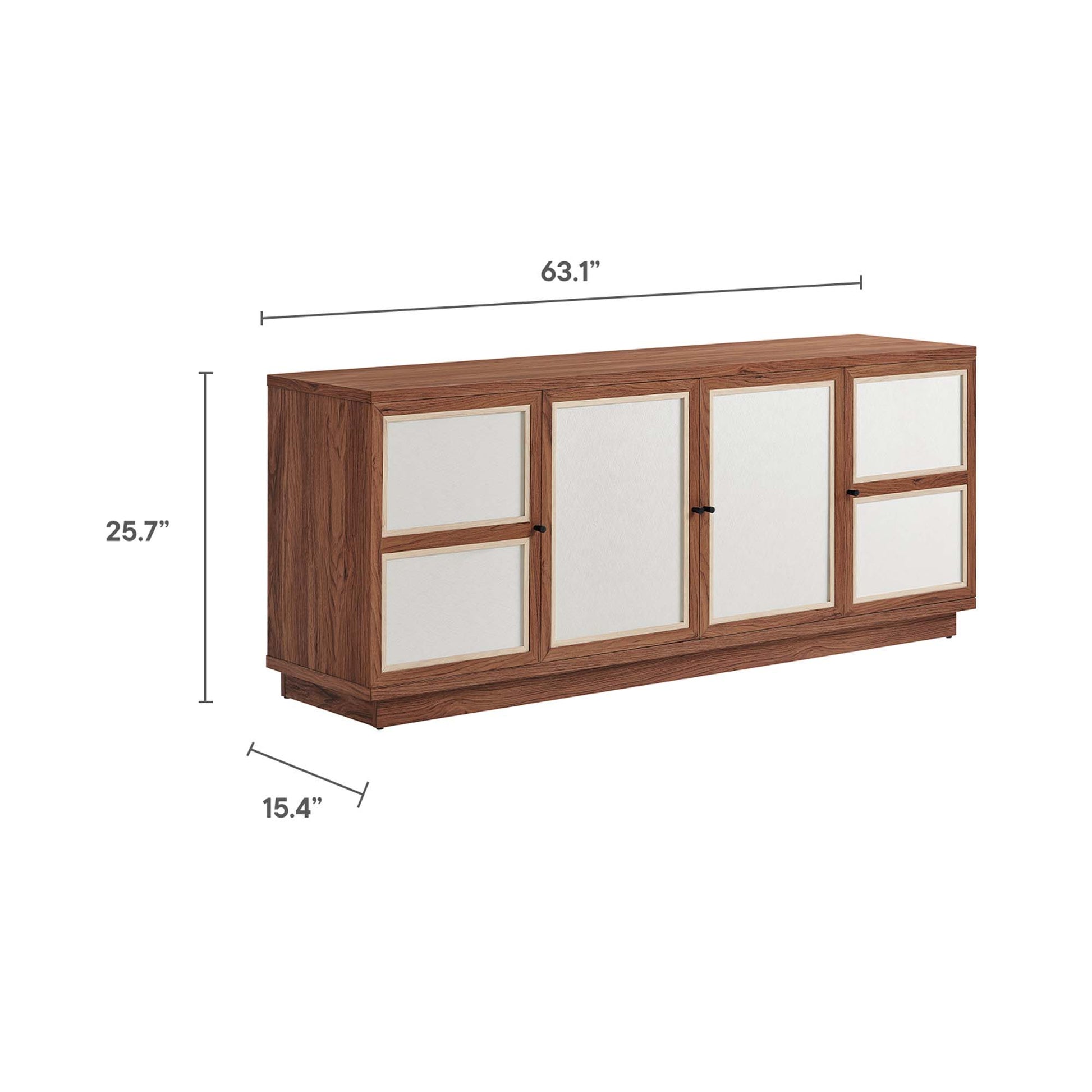 Capri 63" Wood Grain TV Console by Modway - Best Buy Furniture