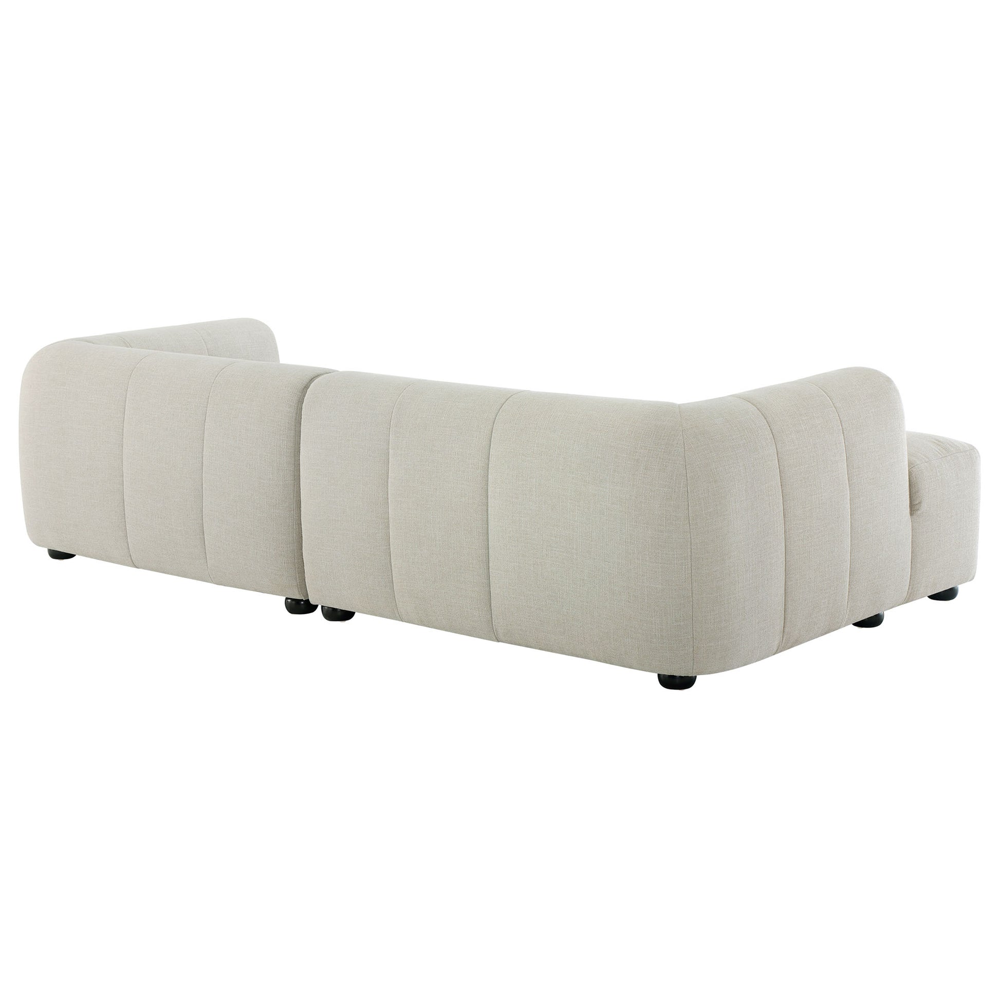 Liana Left-Facing Upholstered Fabric Modular Sofa with Chaise by Modway - Best Buy Furniture
