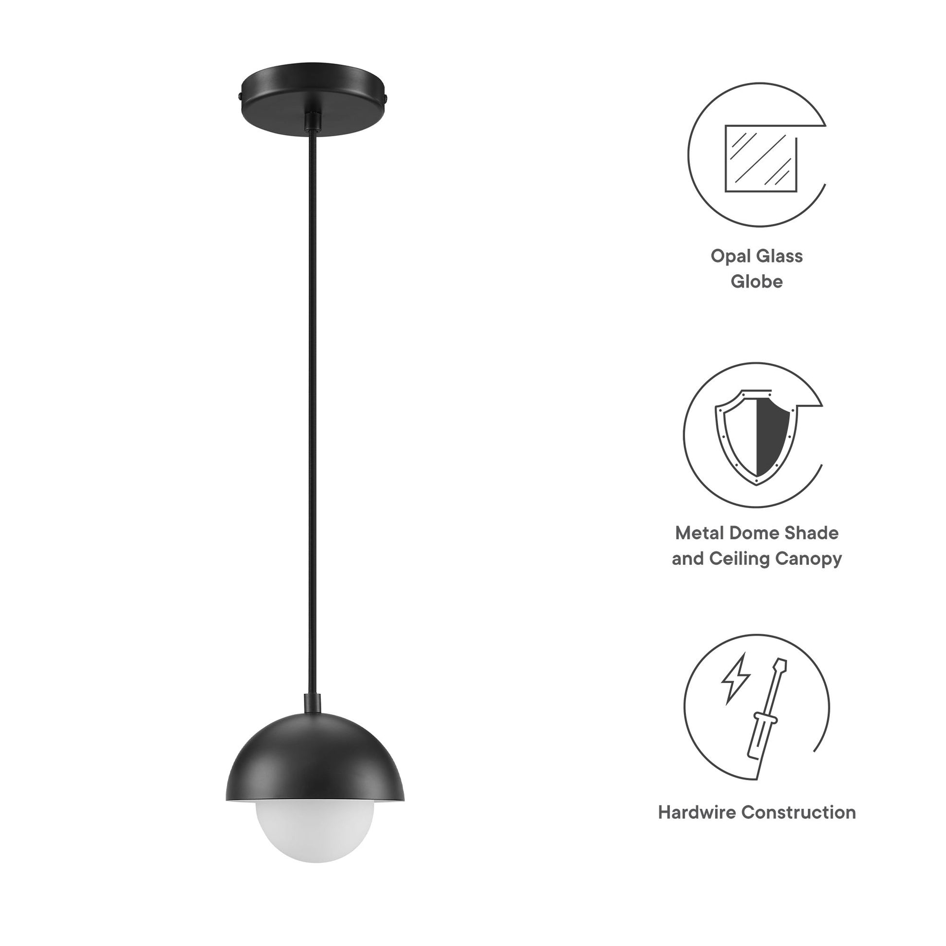 Eclipse Globe Pendant Light by Modway - Best Buy Furniture