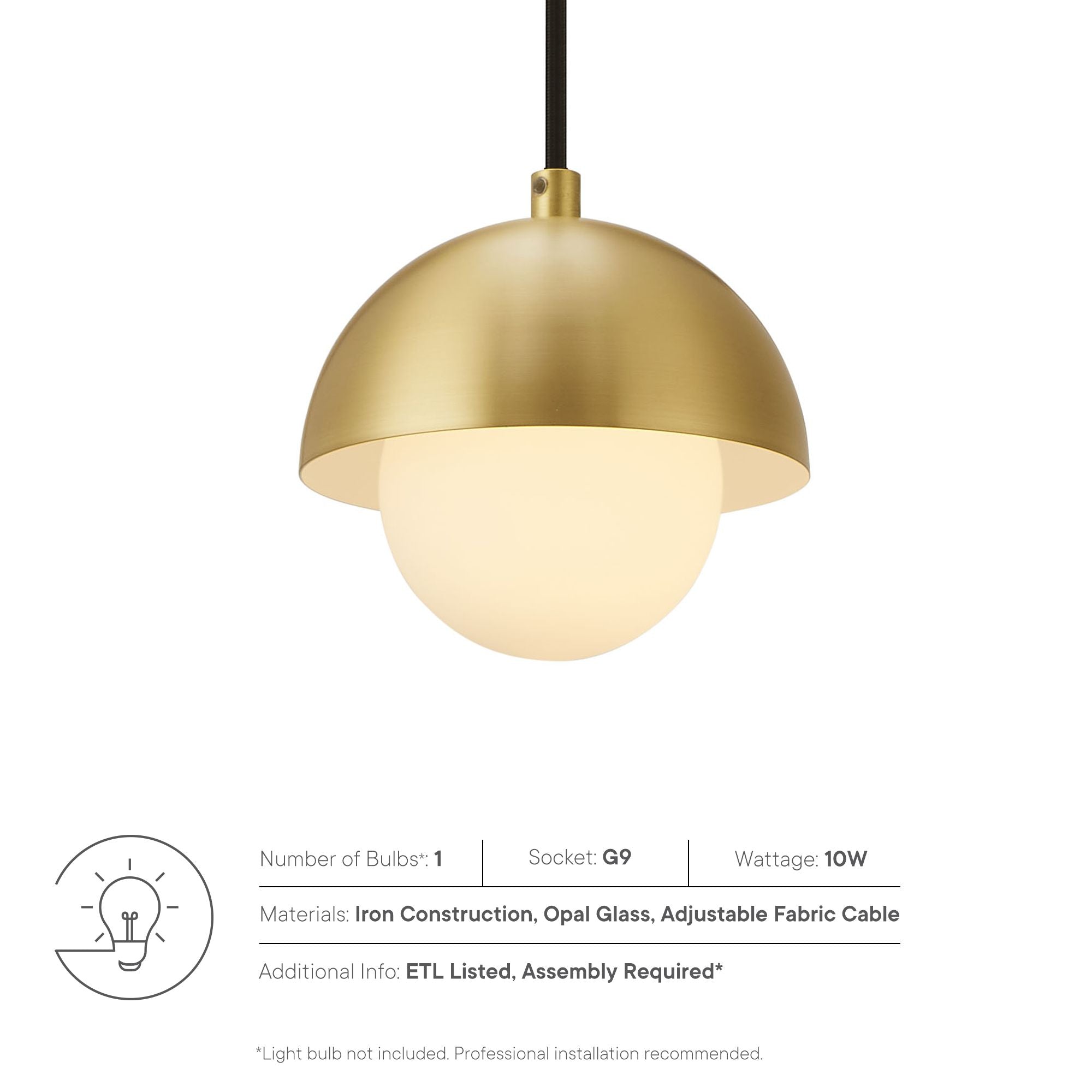 Eclipse Globe Pendant Light by Modway - Best Buy Furniture