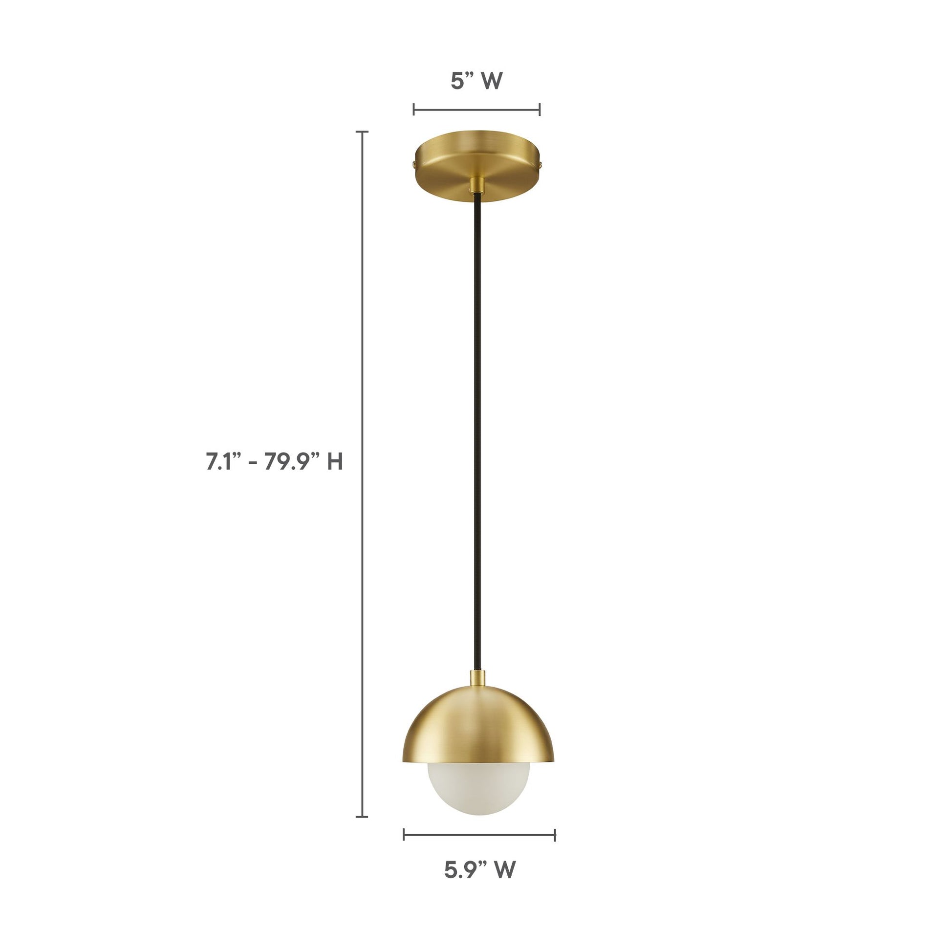 Eclipse Globe Pendant Light by Modway - Best Buy Furniture