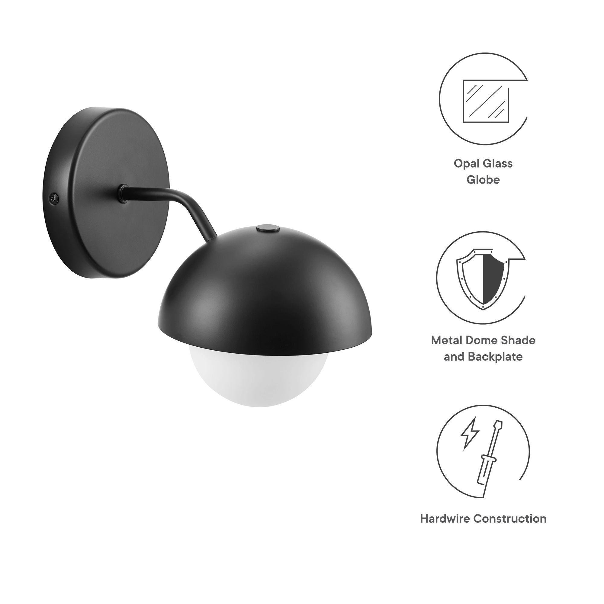 Eclipse Globe Wall Sconce by Modway - Best Buy Furniture