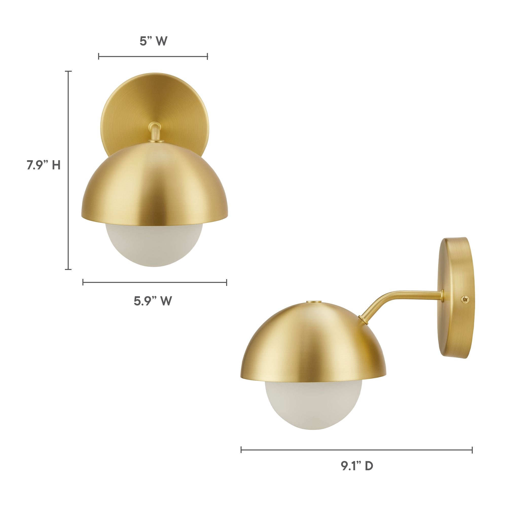 Eclipse Globe Wall Sconce by Modway - Best Buy Furniture