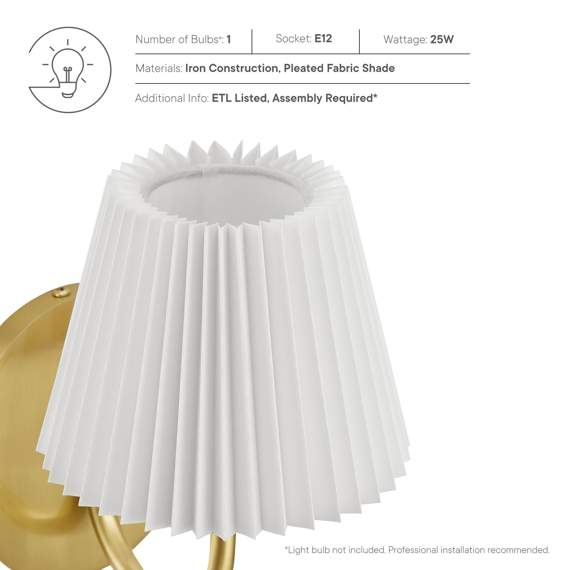 Wave Wall Sconce by Modway - Best Buy Furniture
