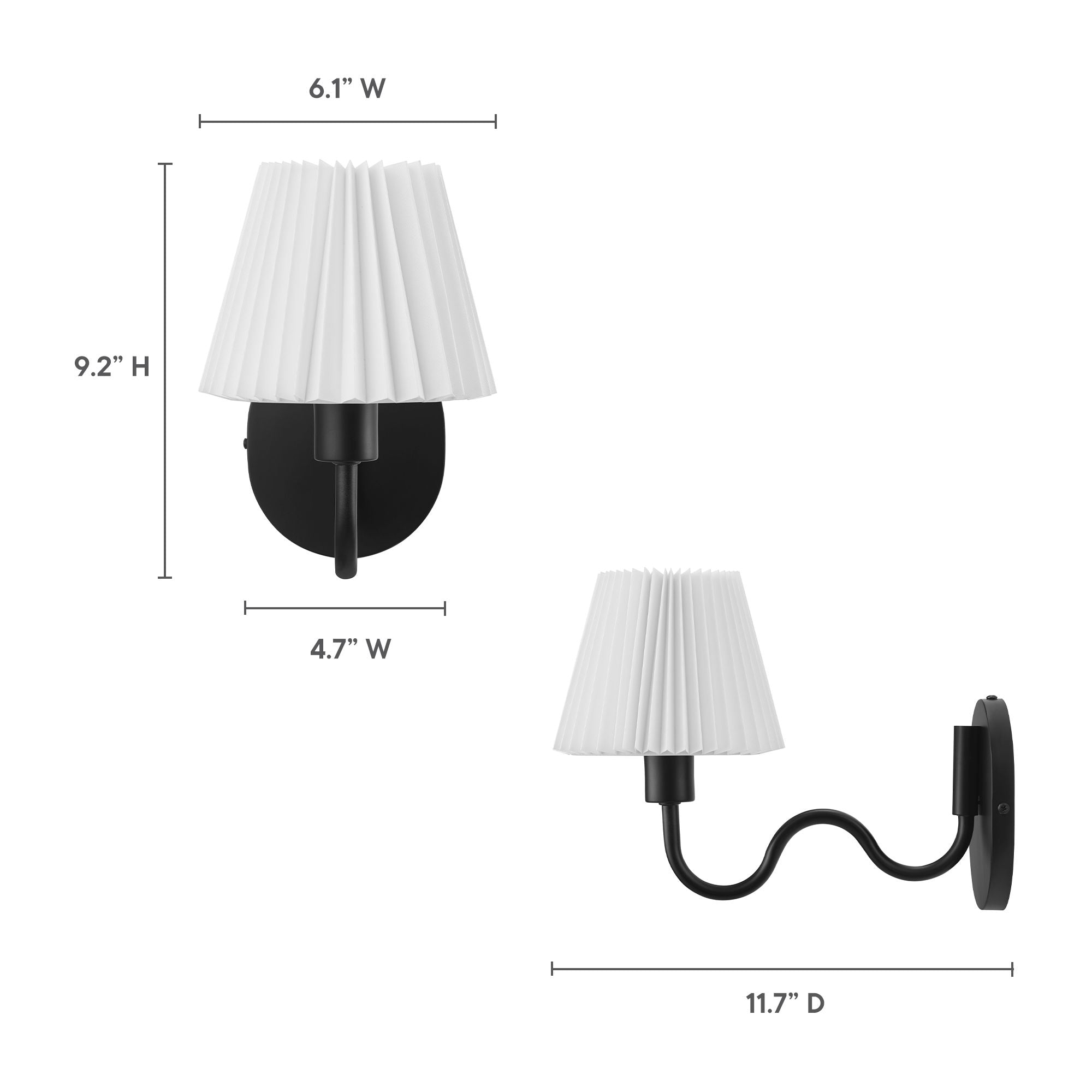 Wave Squiggle Arm Wall Sconce by Modway - Best Buy Furniture