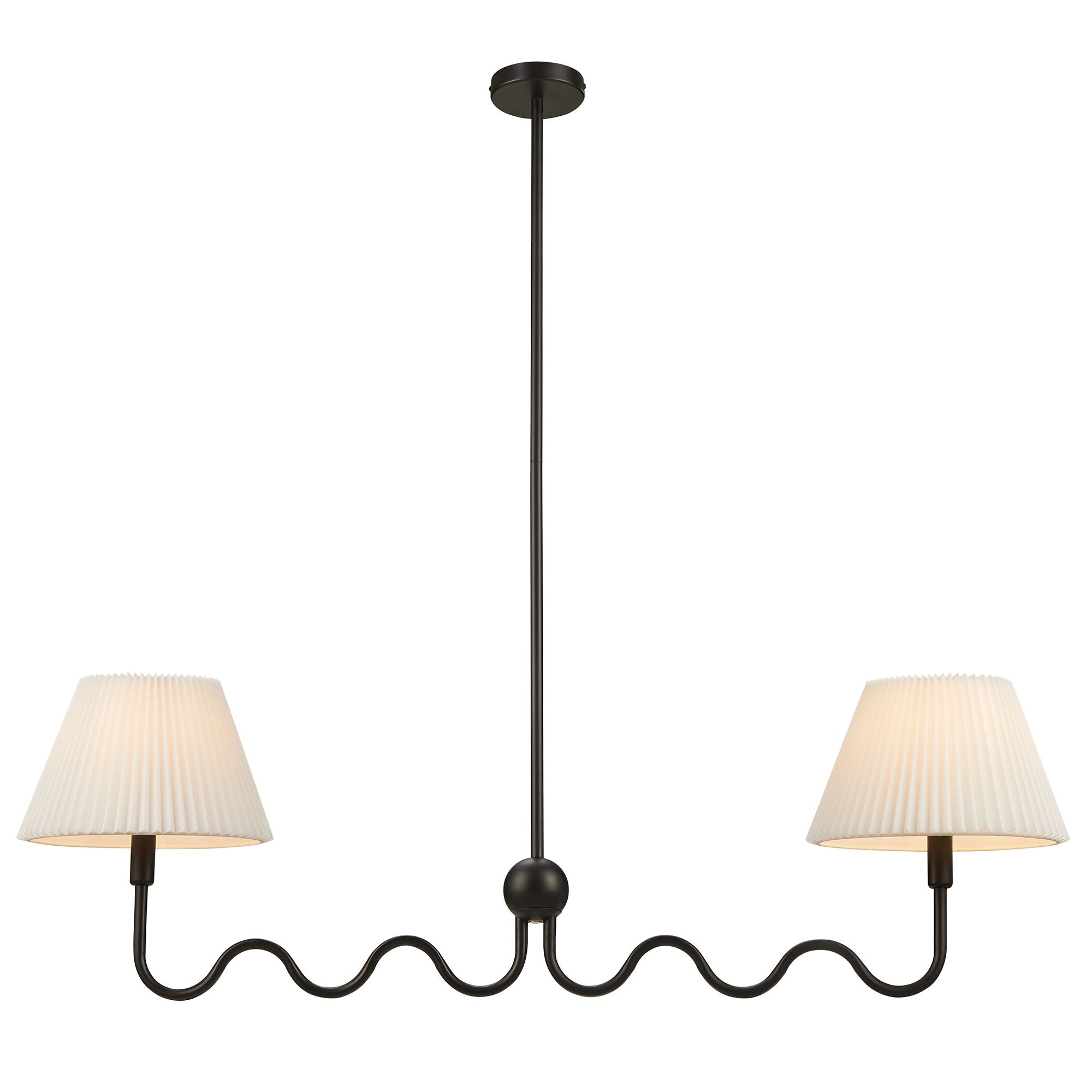 Wave Squiggle 2-Arm Pendant Light by Modway - Best Buy Furniture