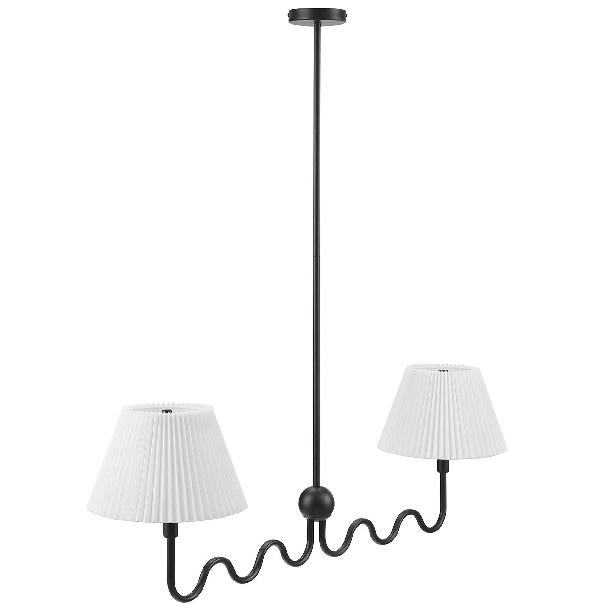 Wave Squiggle 2-Arm Pendant Light by Modway - Best Buy Furniture