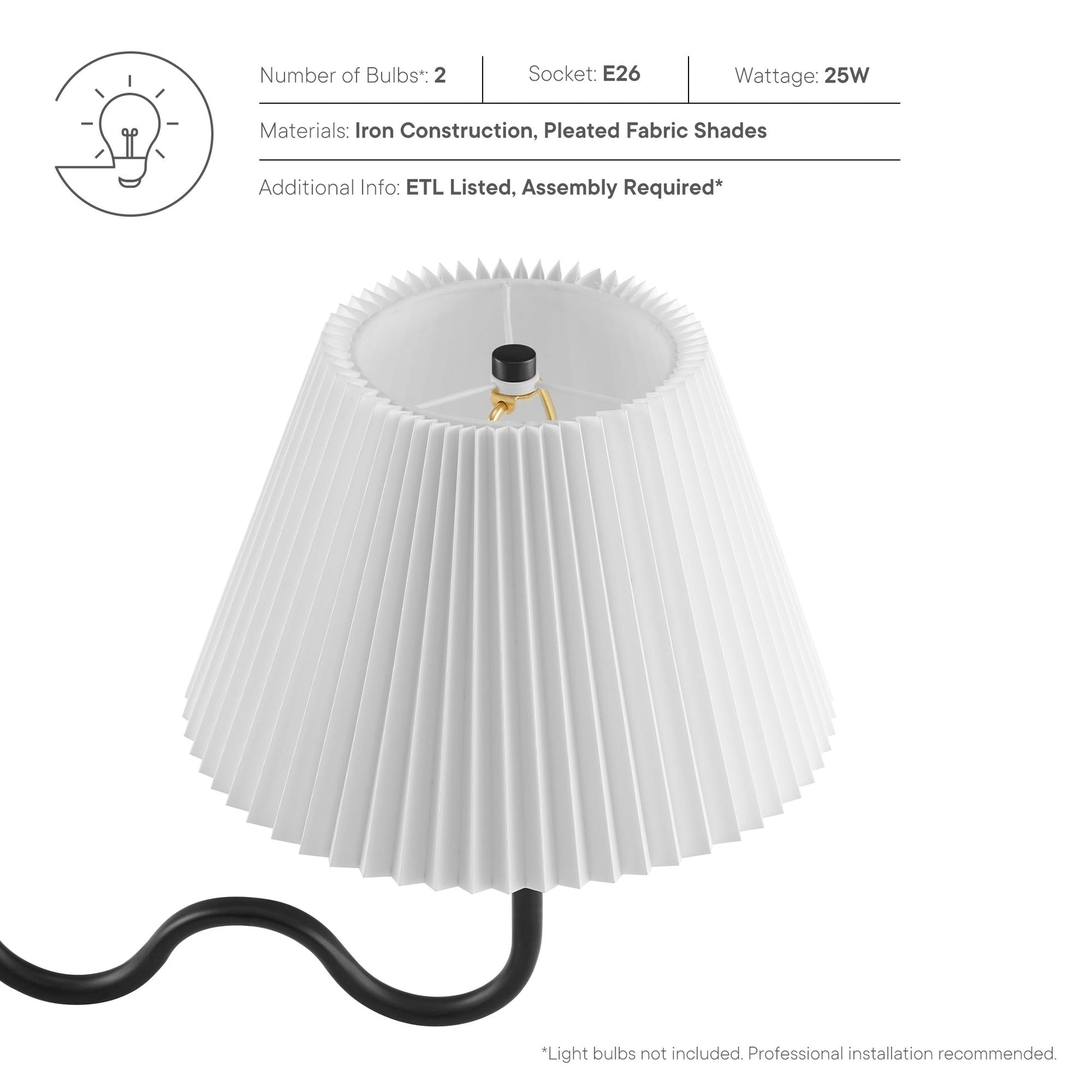 Wave Squiggle 2-Arm Pendant Light by Modway - Best Buy Furniture