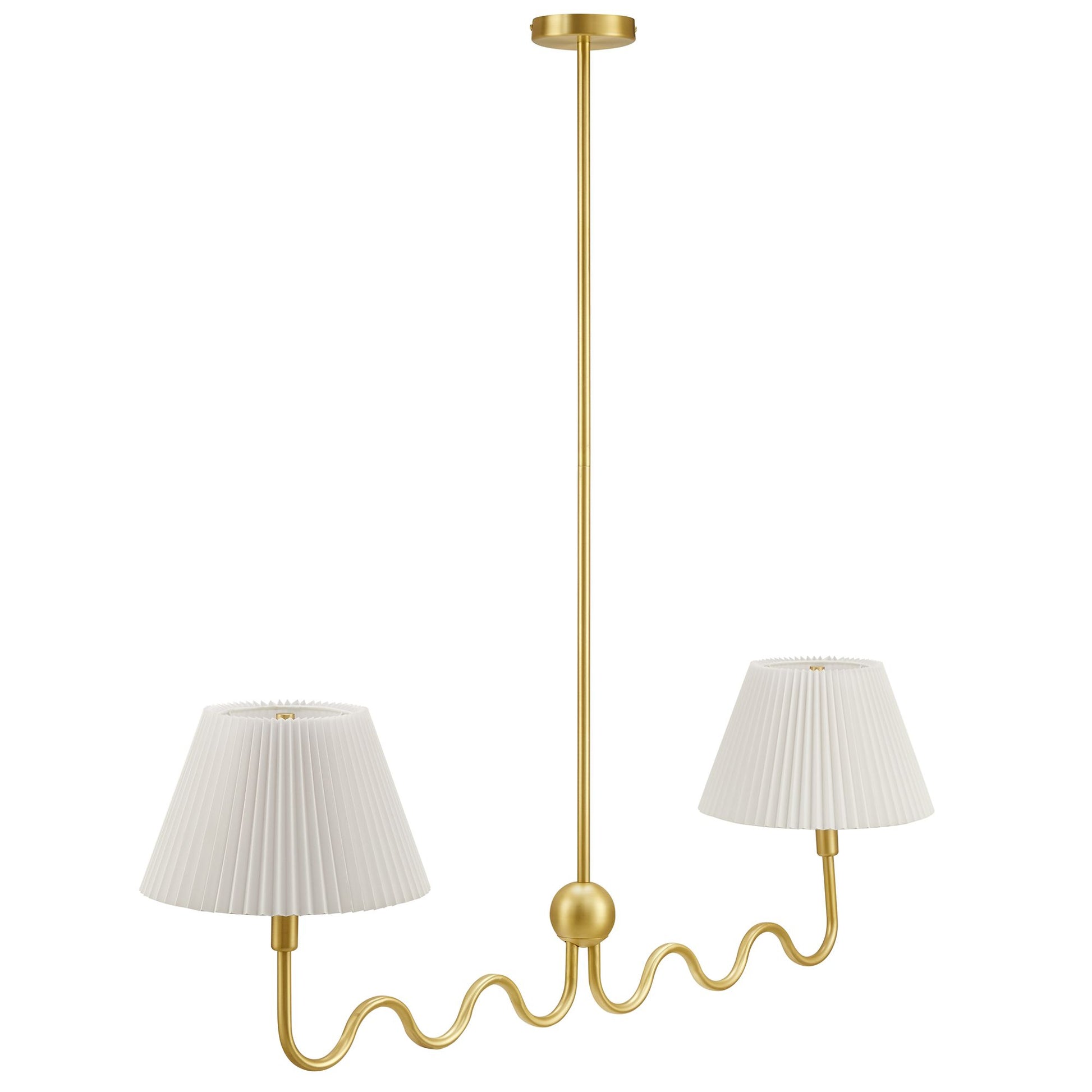 Wave Squiggle 2-Arm Pendant Light by Modway - Best Buy Furniture