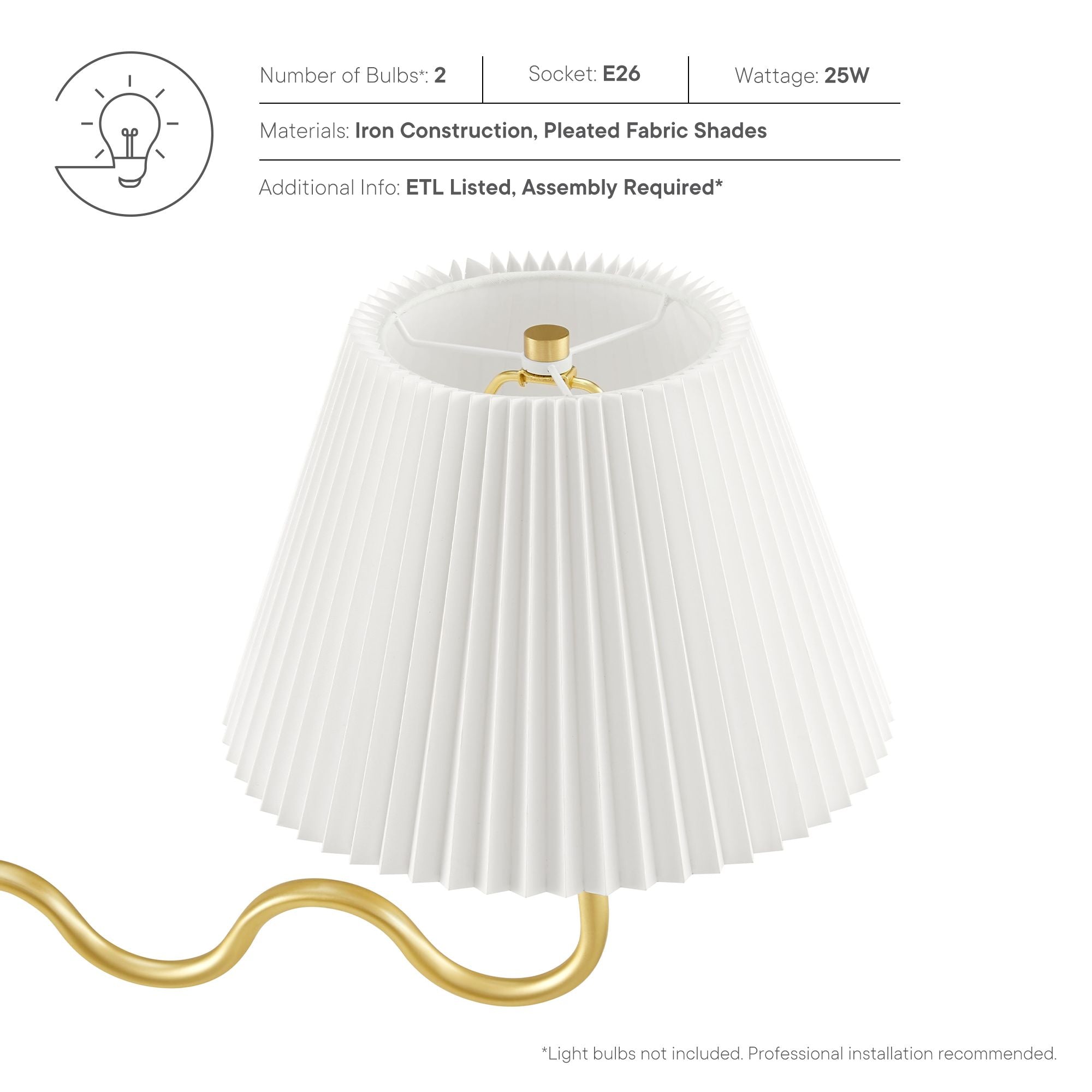 Wave Squiggle 2-Arm Pendant Light by Modway - Best Buy Furniture