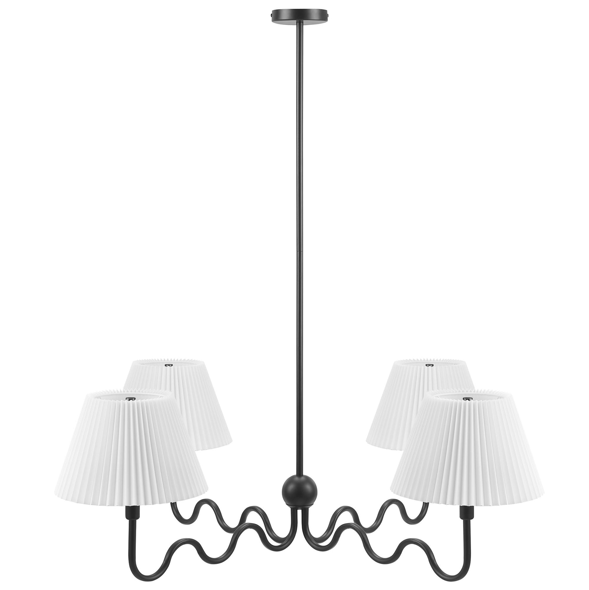 Wave Squiggle 4-Arm Pendant Light by Modway - Best Buy Furniture