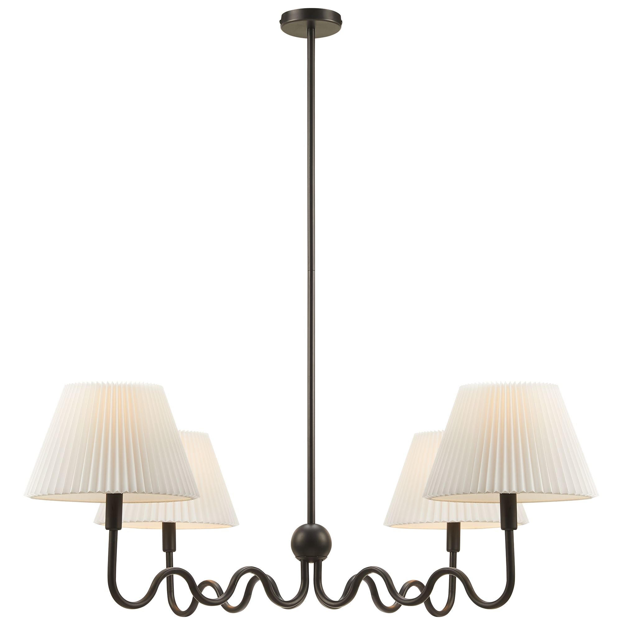 Wave Squiggle 4-Arm Pendant Light by Modway - Best Buy Furniture