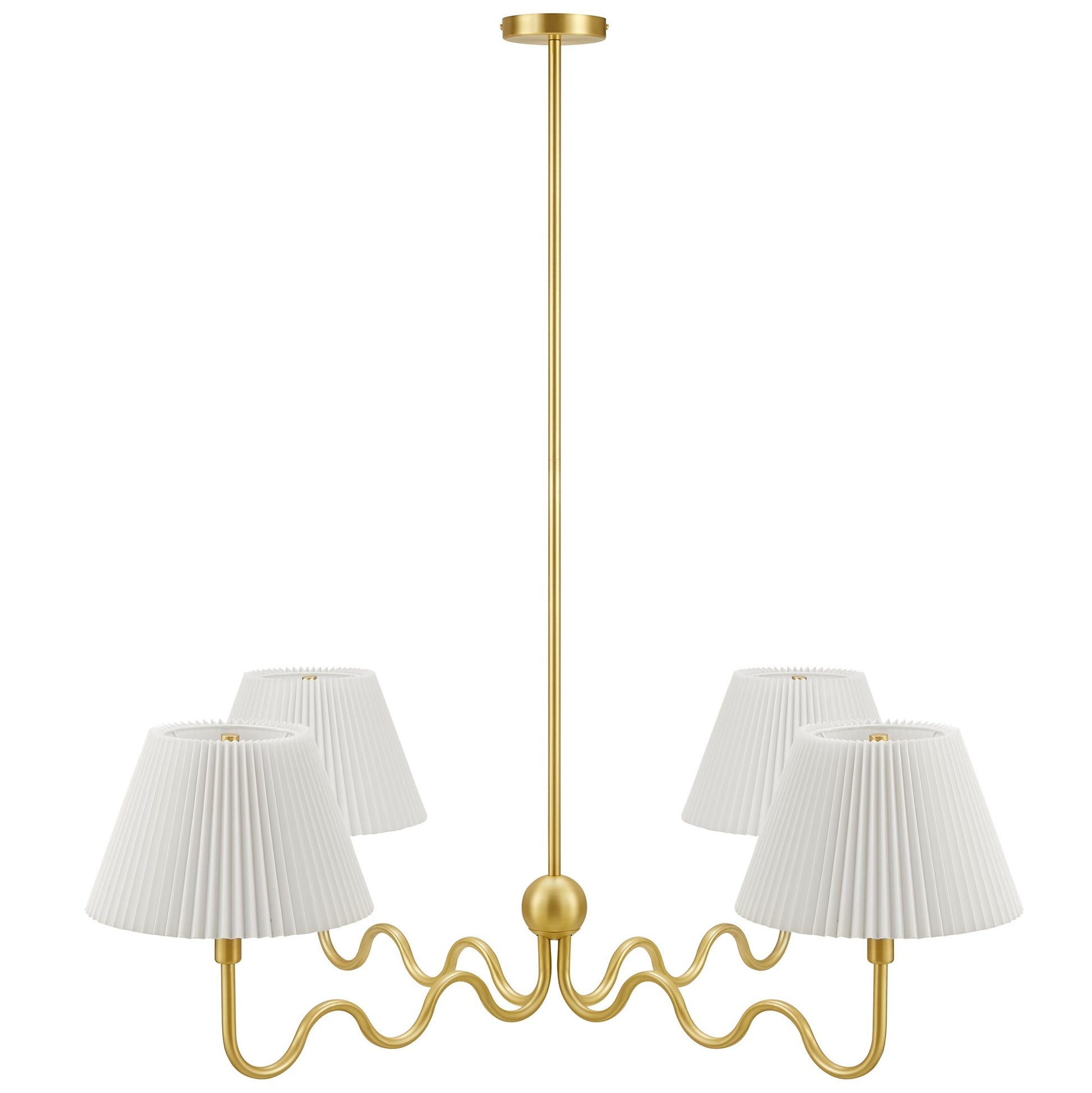 Wave Squiggle 4-Arm Pendant Light by Modway - Best Buy Furniture