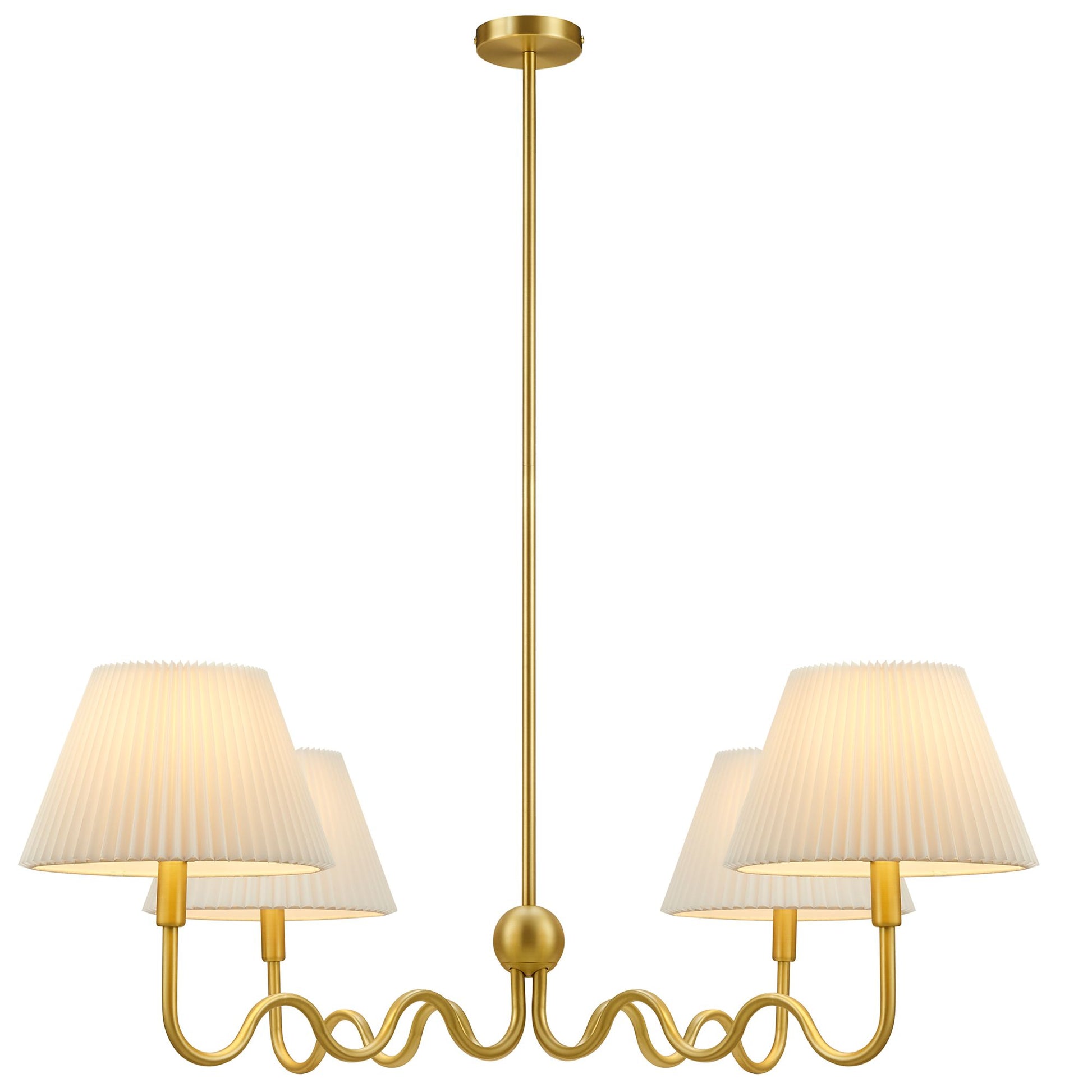 Wave Squiggle 4-Arm Pendant Light by Modway - Best Buy Furniture