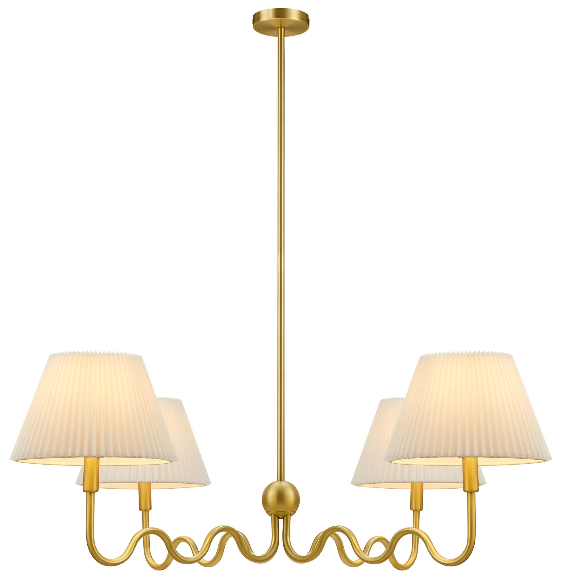 Wave Squiggle 4-Arm Pendant Light by Modway - Best Buy Furniture