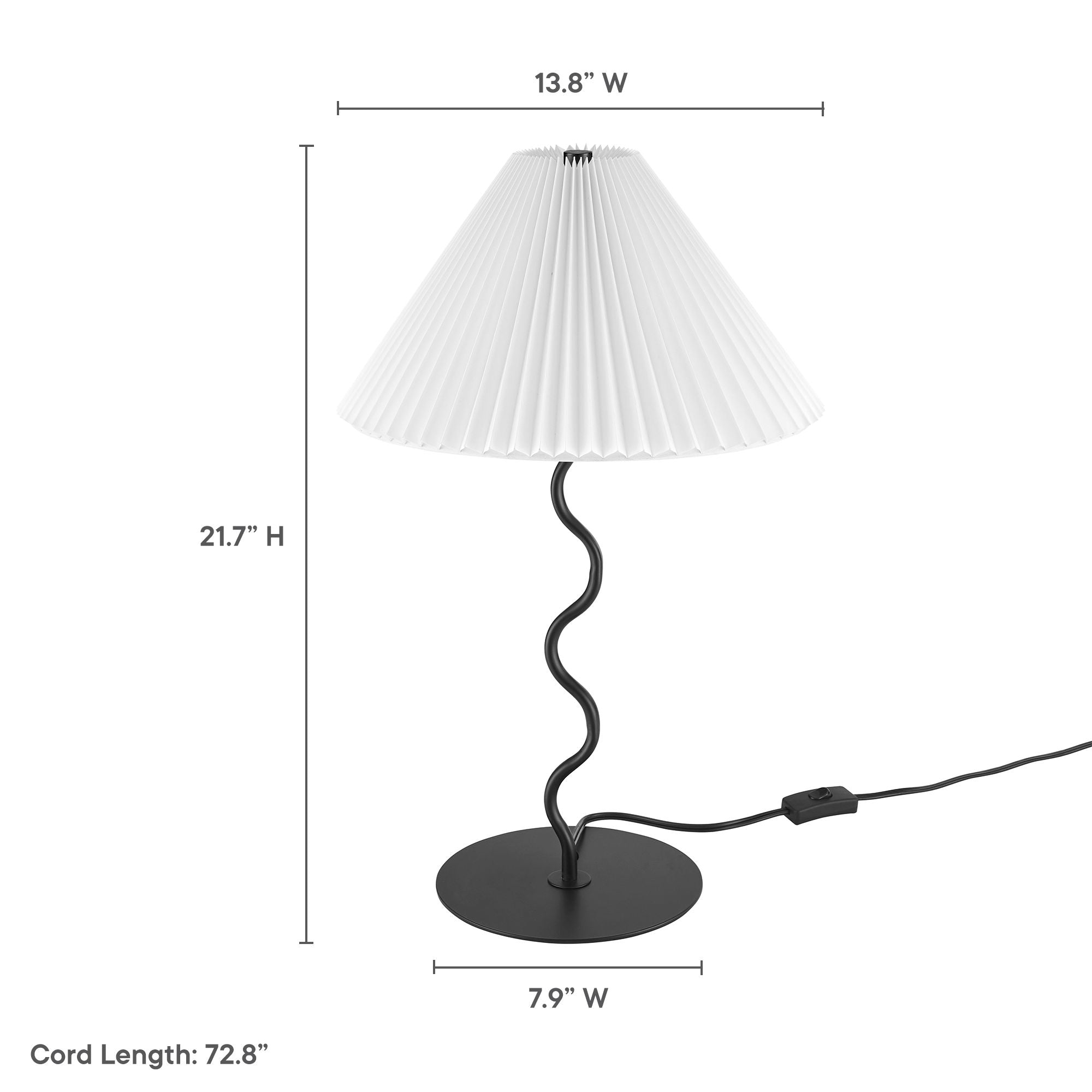 Wave Squiggle Table Lamp by Modway - Best Buy Furniture