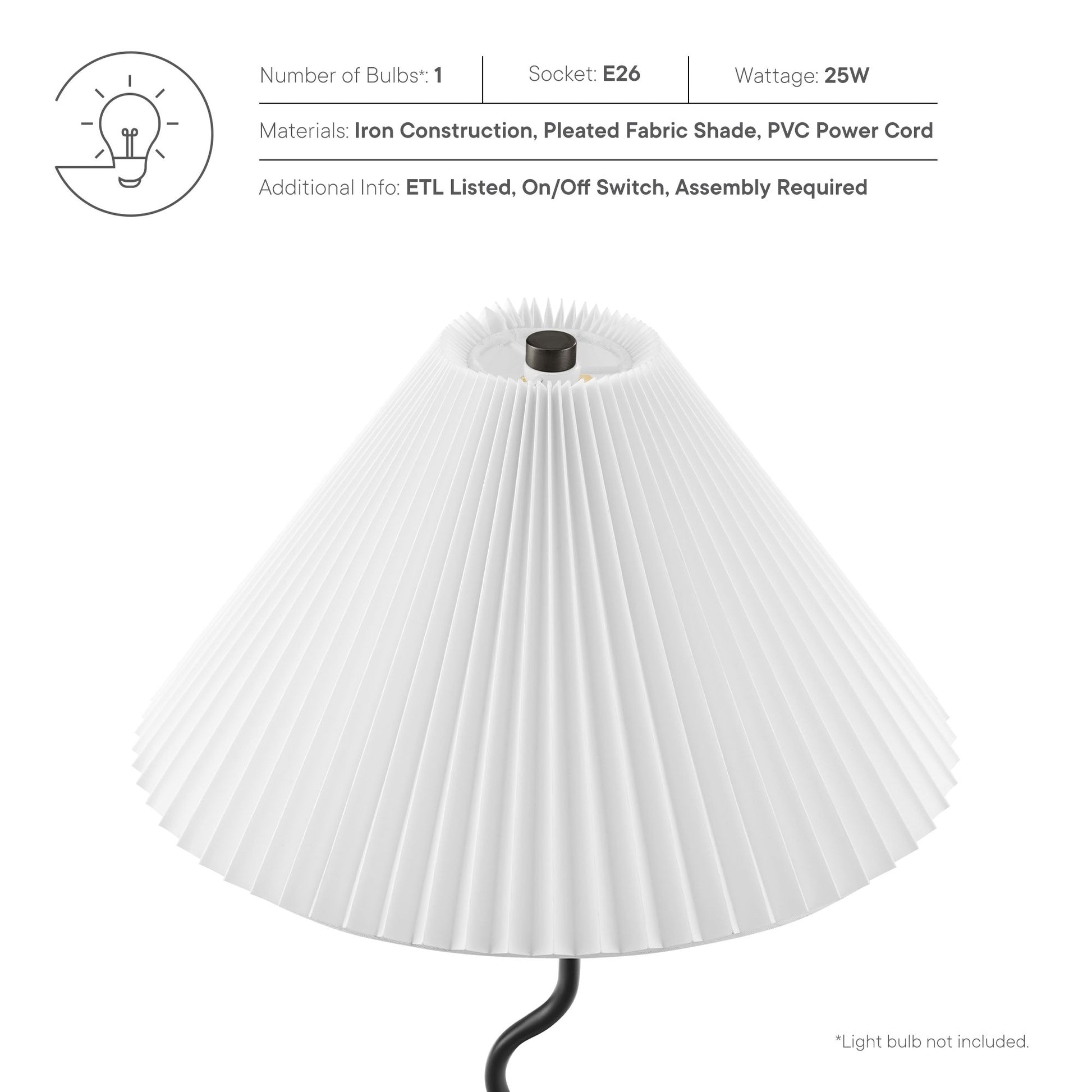 Wave Squiggle Floor Lamp by Modway - Best Buy Furniture