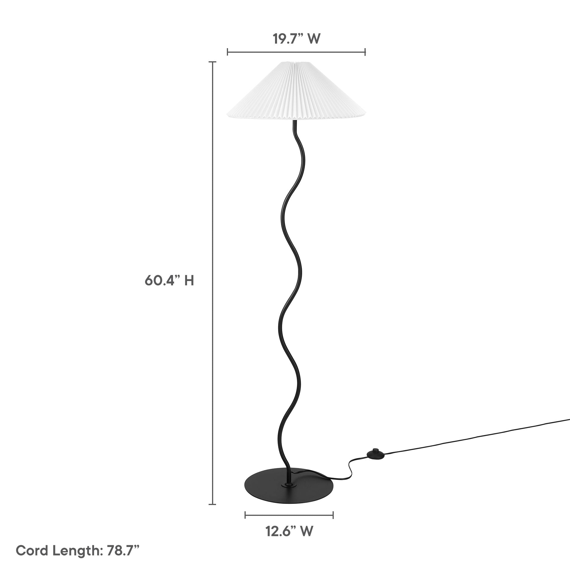 Wave Squiggle Floor Lamp by Modway - Best Buy Furniture