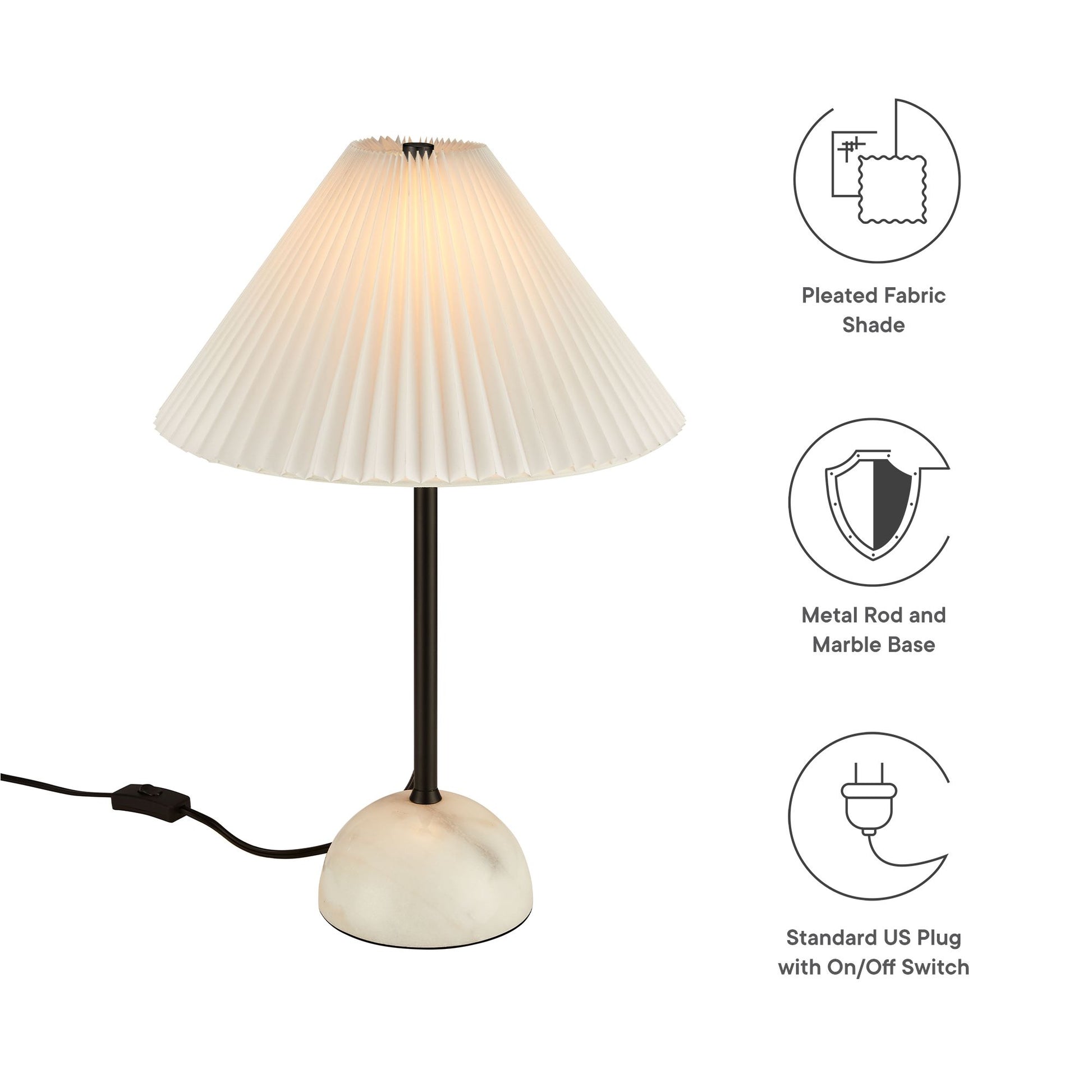 Illusion Marble Dome Table Lamp by Modway - Best Buy Furniture