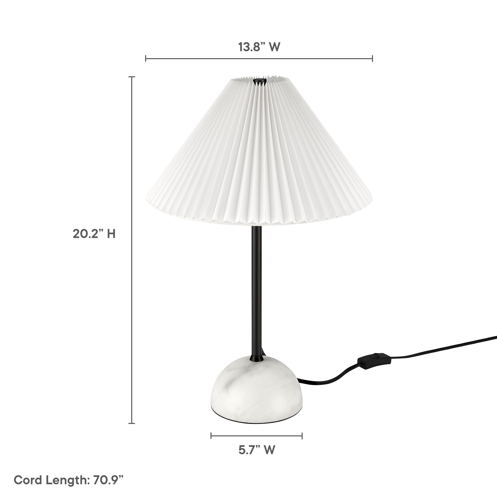 Illusion Marble Dome Table Lamp by Modway - Best Buy Furniture