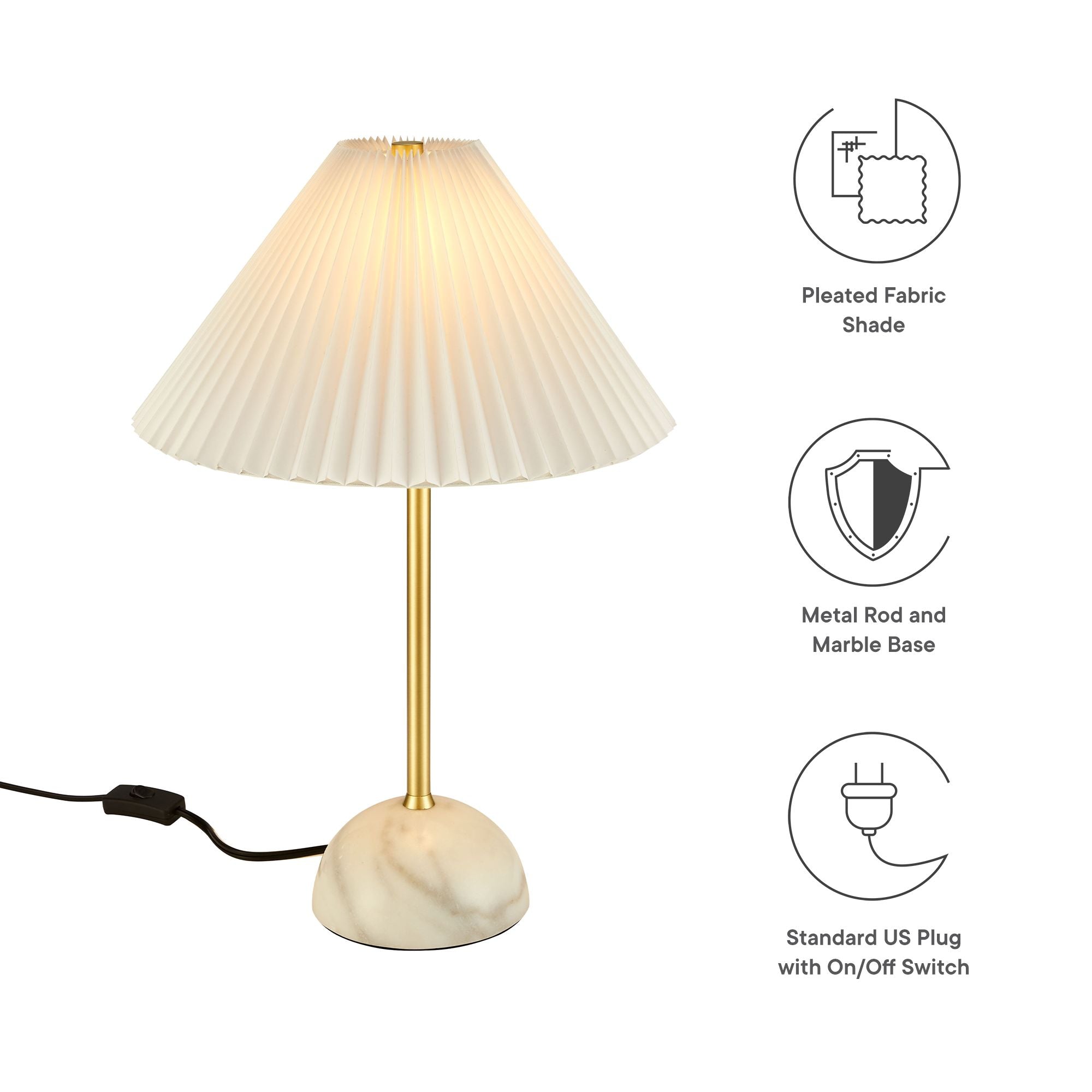 Illusion Marble Dome Table Lamp by Modway - Best Buy Furniture