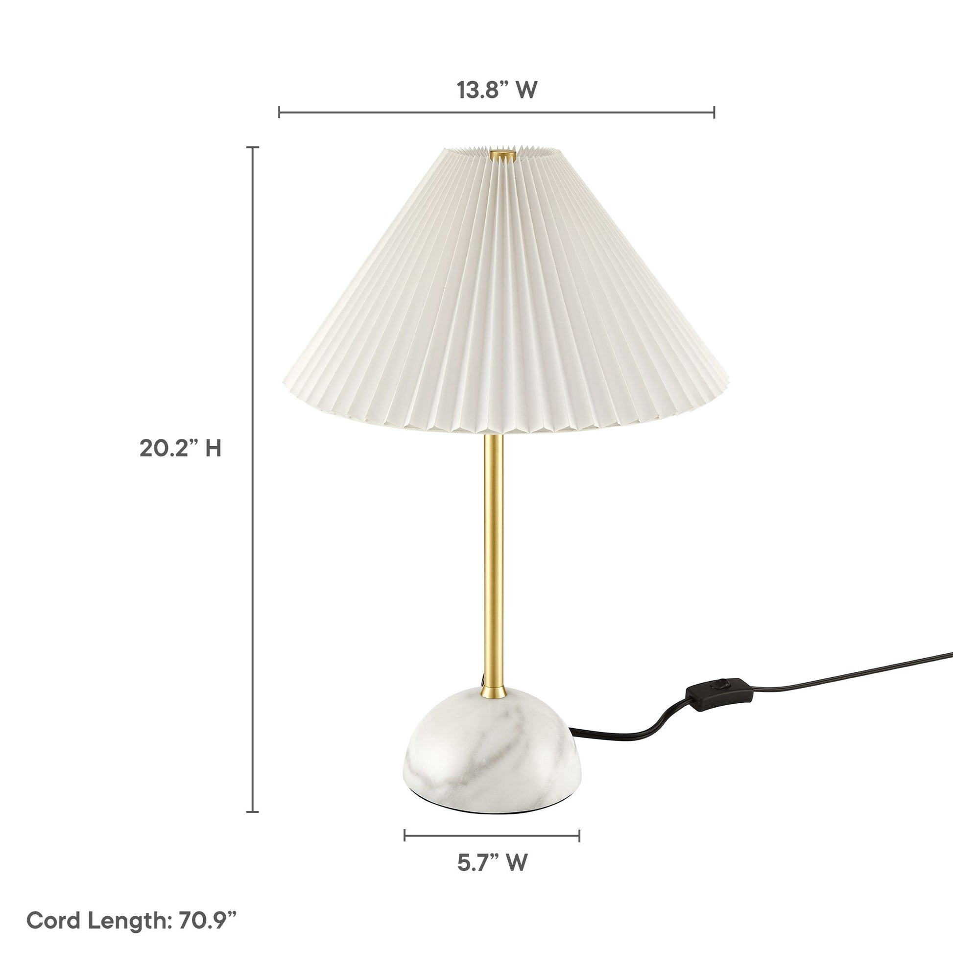 Illusion Marble Dome Table Lamp by Modway - Best Buy Furniture